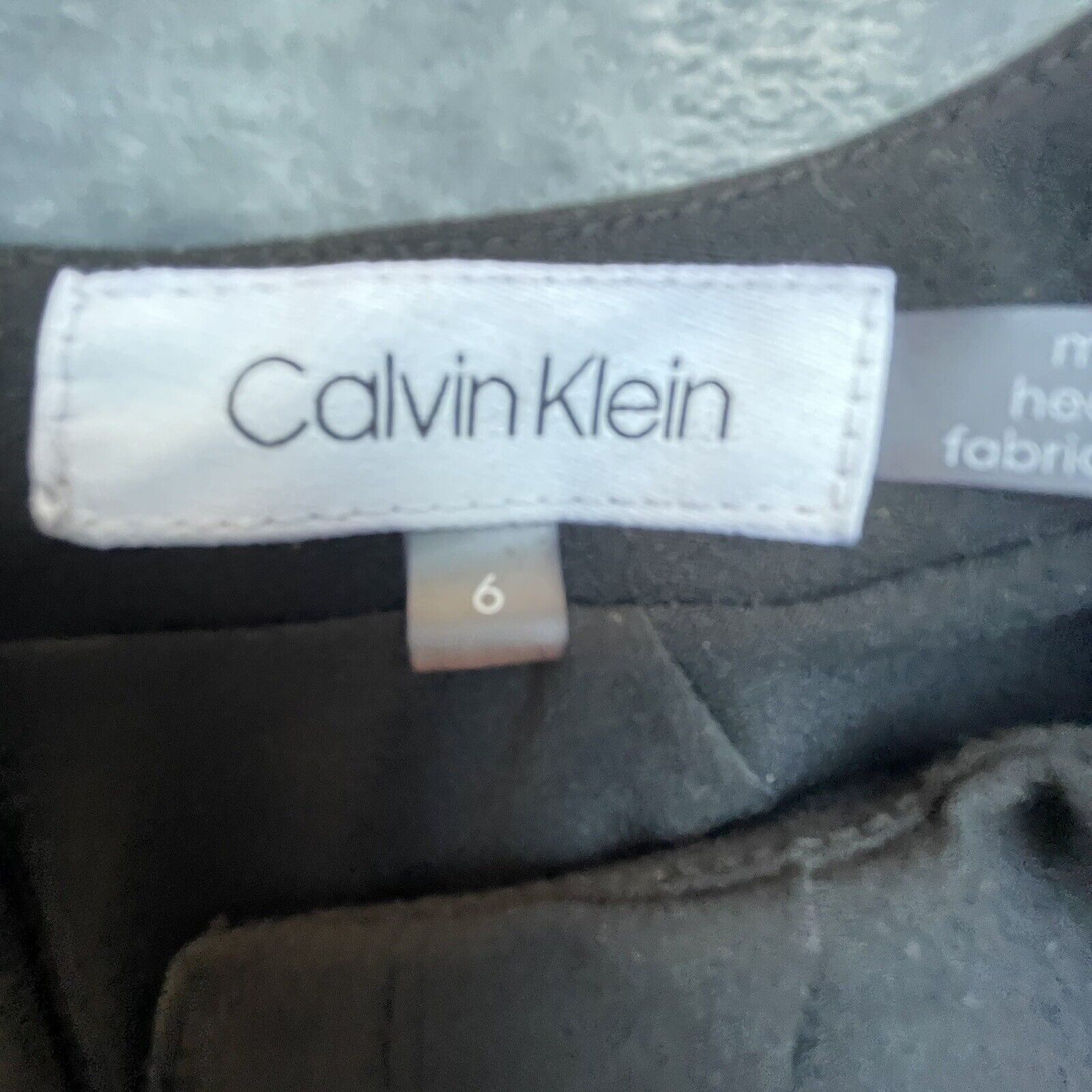 Calvin Klein Calvin Klein Dress Womens 6 Black Fitted Pleated Gold LBD Size M / US 6-8 / IT 42-44 - 3 Thumbnail