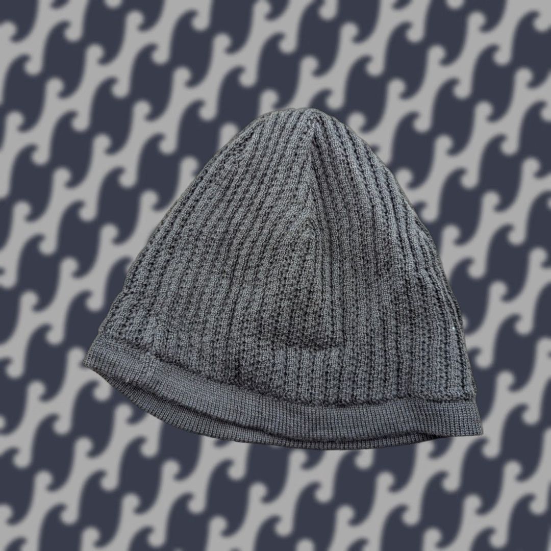 Vintage Lanullva Beanie Hat One Size Merino Wool Brown Knit Winter Warm Ribbed Unisex Adults Mens Womens Holiday Style Size ONE SIZE - 1 Thumbnail