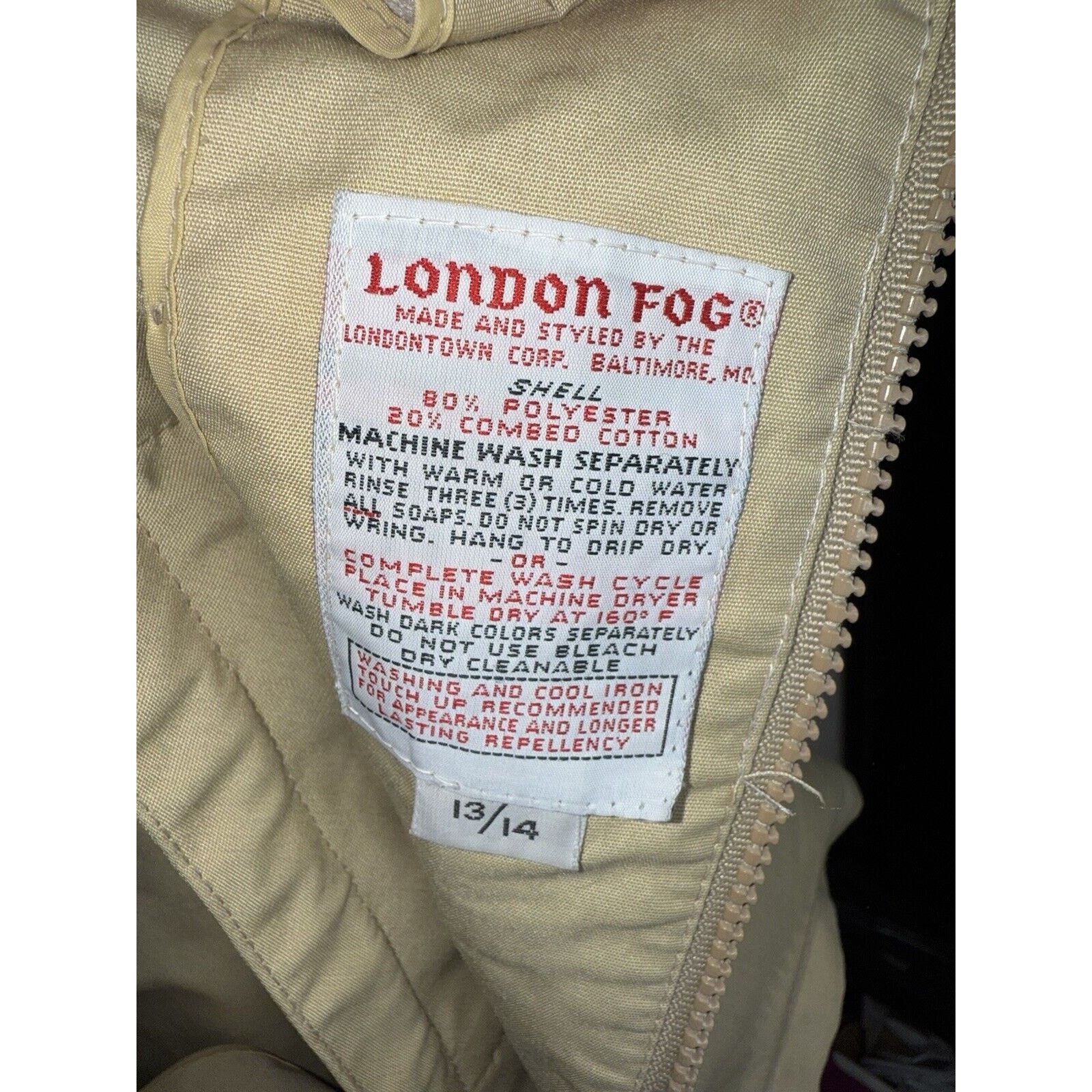 London Fog London Fog Towne Jacket Women's 13/14 Hooded Parka Rain Coat Size XL / US 12-14 / IT 48-50 - 8 Thumbnail