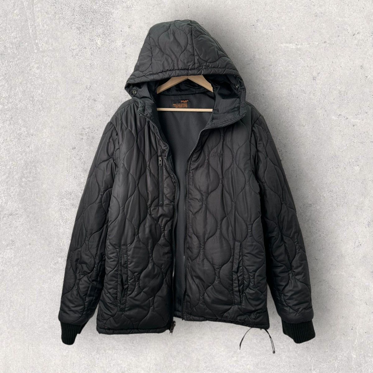 Schott SCHOTT Reversible Multipocket Quilted Hooded Jacket Size US XXL / EU 58 / 5 - 1 Thumbnail