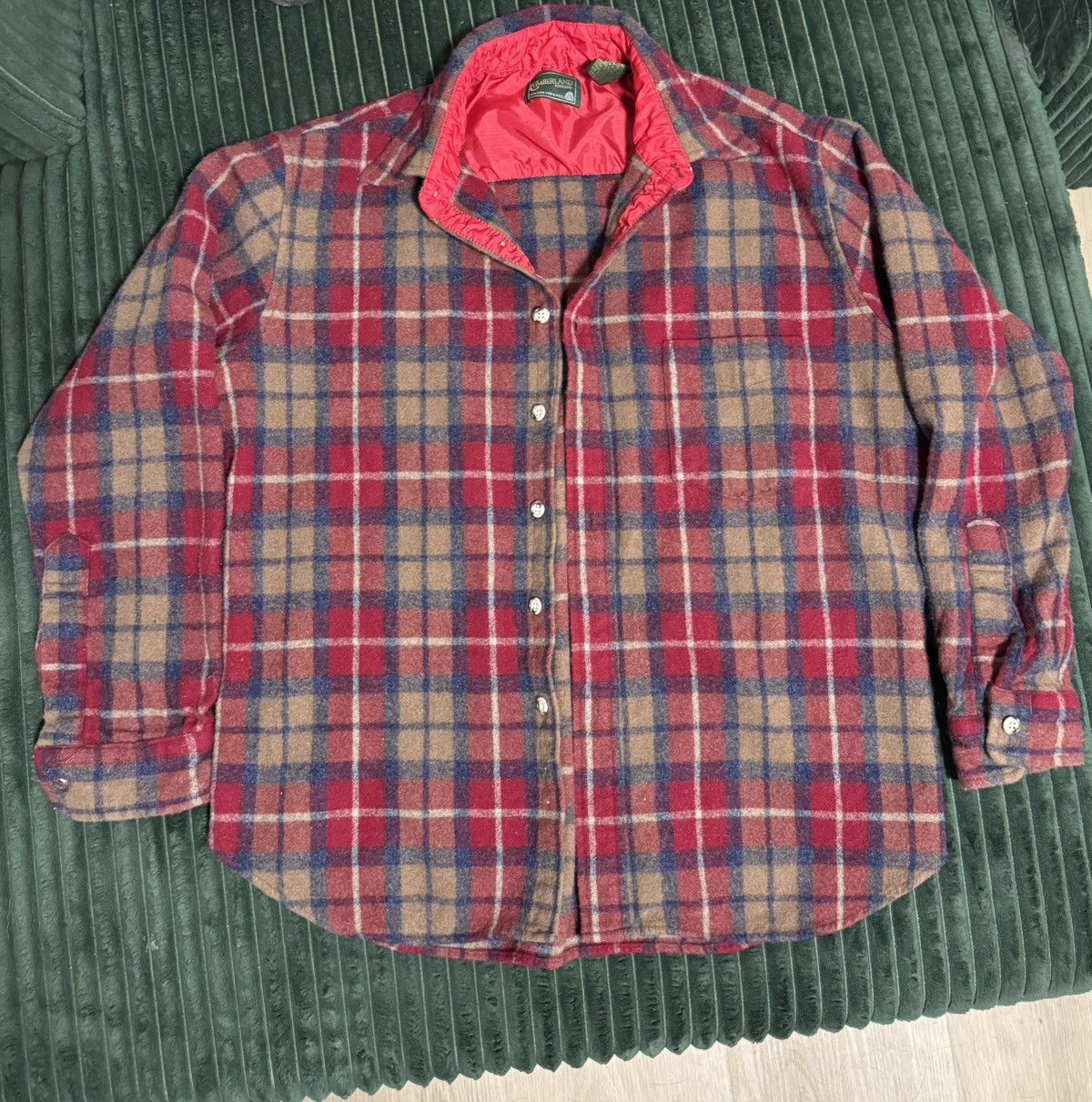 Other Vintage 80s Cumberland Woolens 100% Wool Flannel Button Up Size US M / EU 48-50 / 2 - 1 Thumbnail