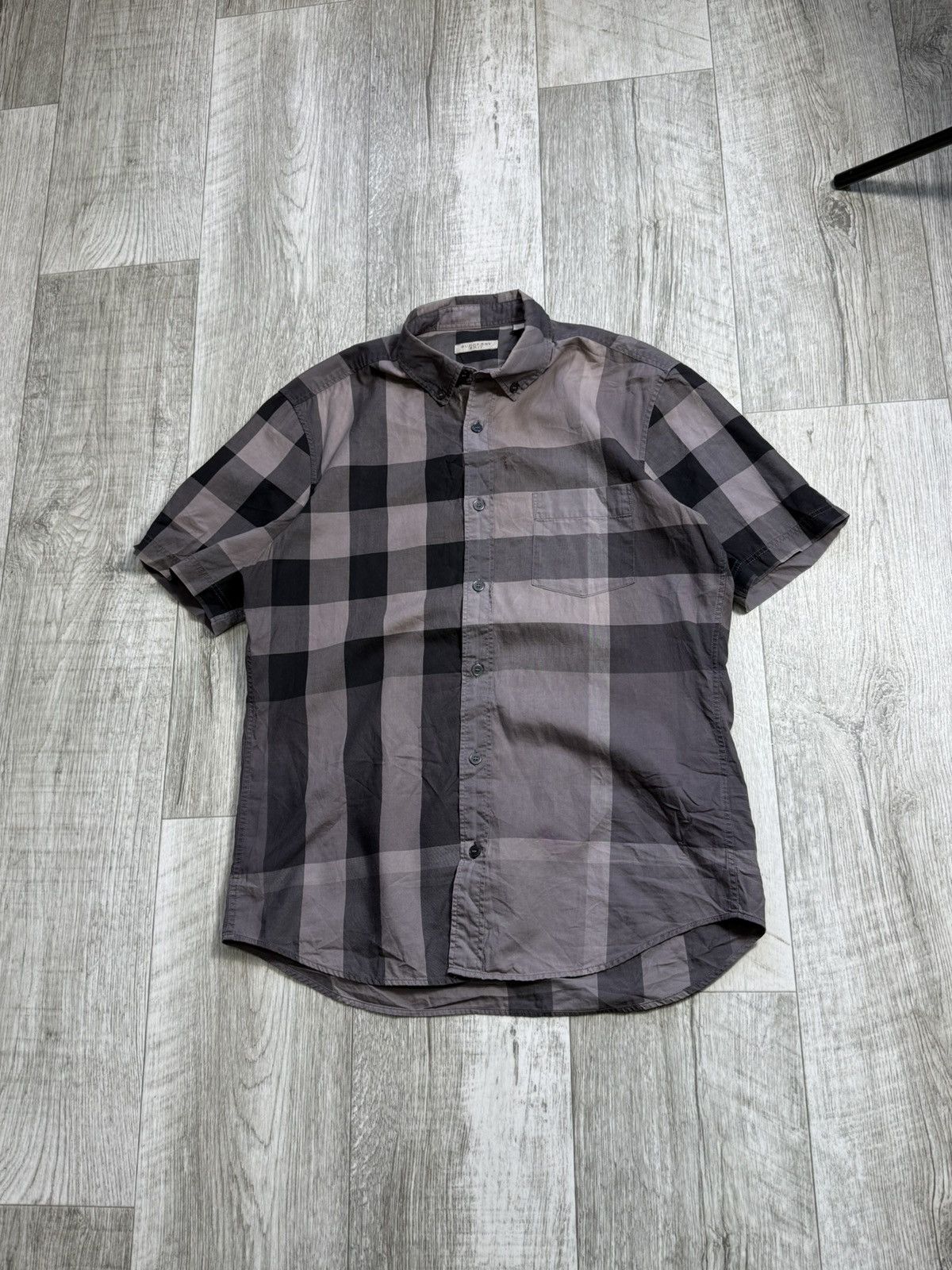 Burberry Burberry brit luxury button-up shirt streetwear y2k rare Size US M / EU 48-50 / 2 - 2 Thumbnail
