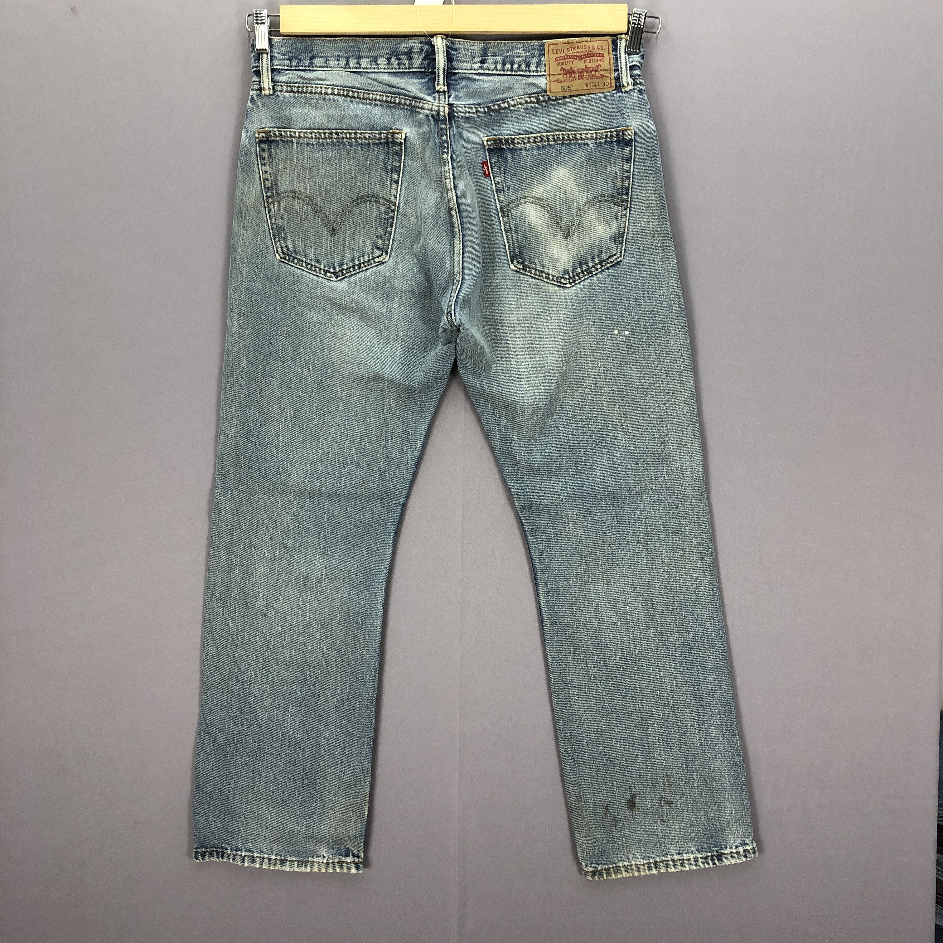 Levi's Vintage Levis 505 Jeans Dirty Levi's Mud Wash Faded Denim Size US 34 / EU 50 - 2 Thumbnail