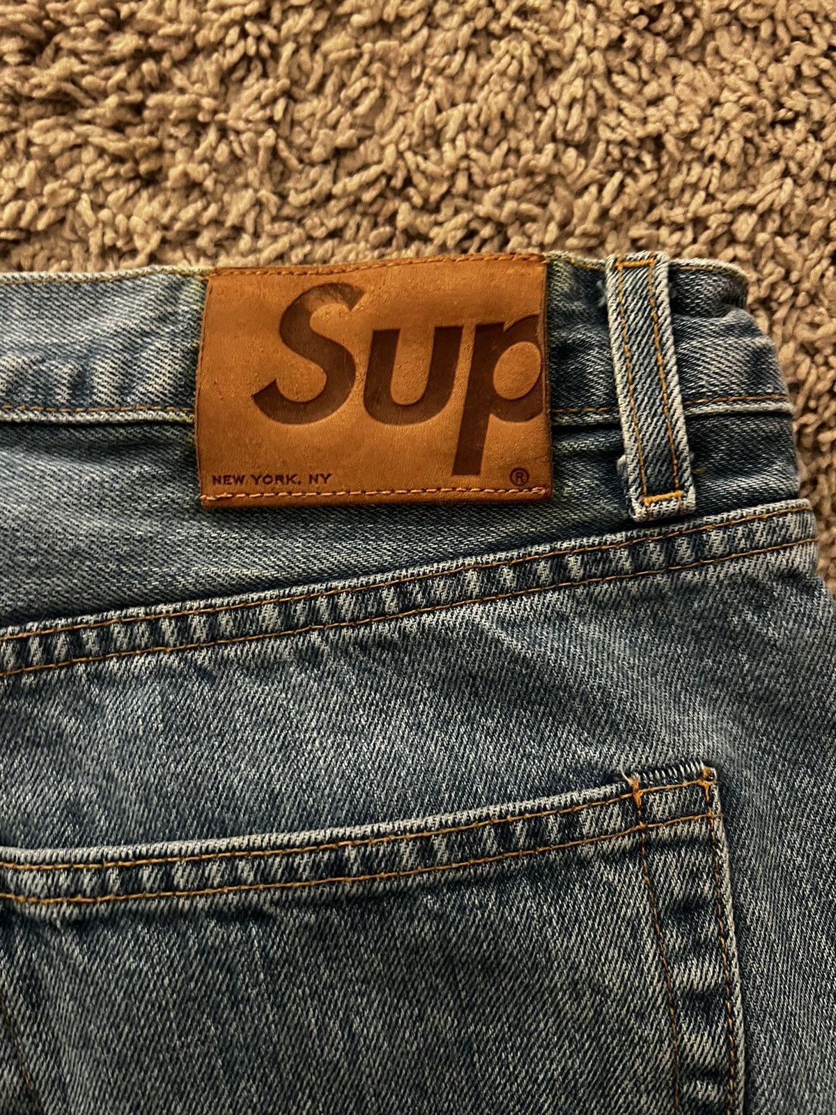 Supreme Supreme Stonewashed Blue Jean M32 Size US 32 / EU 48 - 5 Thumbnail