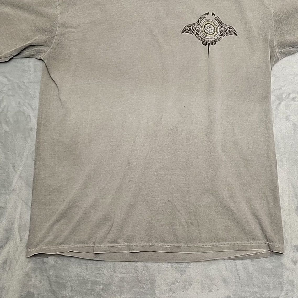 Vintage Vintage Crazy Shirts Mens L Gray Crater Dyed Hawaii TEE Tourist Retro Beach 90s USA Graphic Print Shirt Mens Size US L / EU 52-54 / 3 - 2 Thumbnail