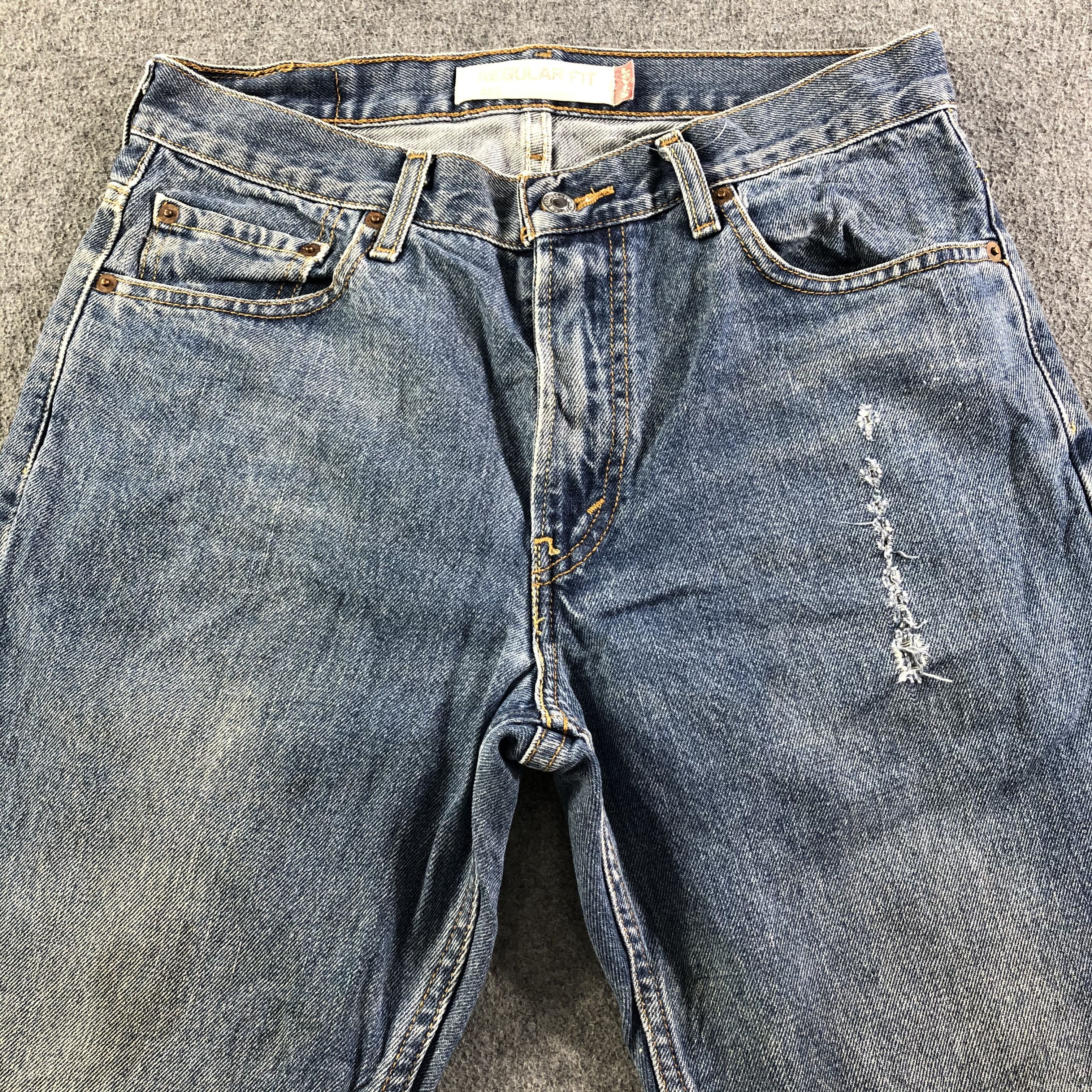 Levi's Vintage Blue Wash Levis 505 Jeans-J3360 Size US 31 - 3 Thumbnail