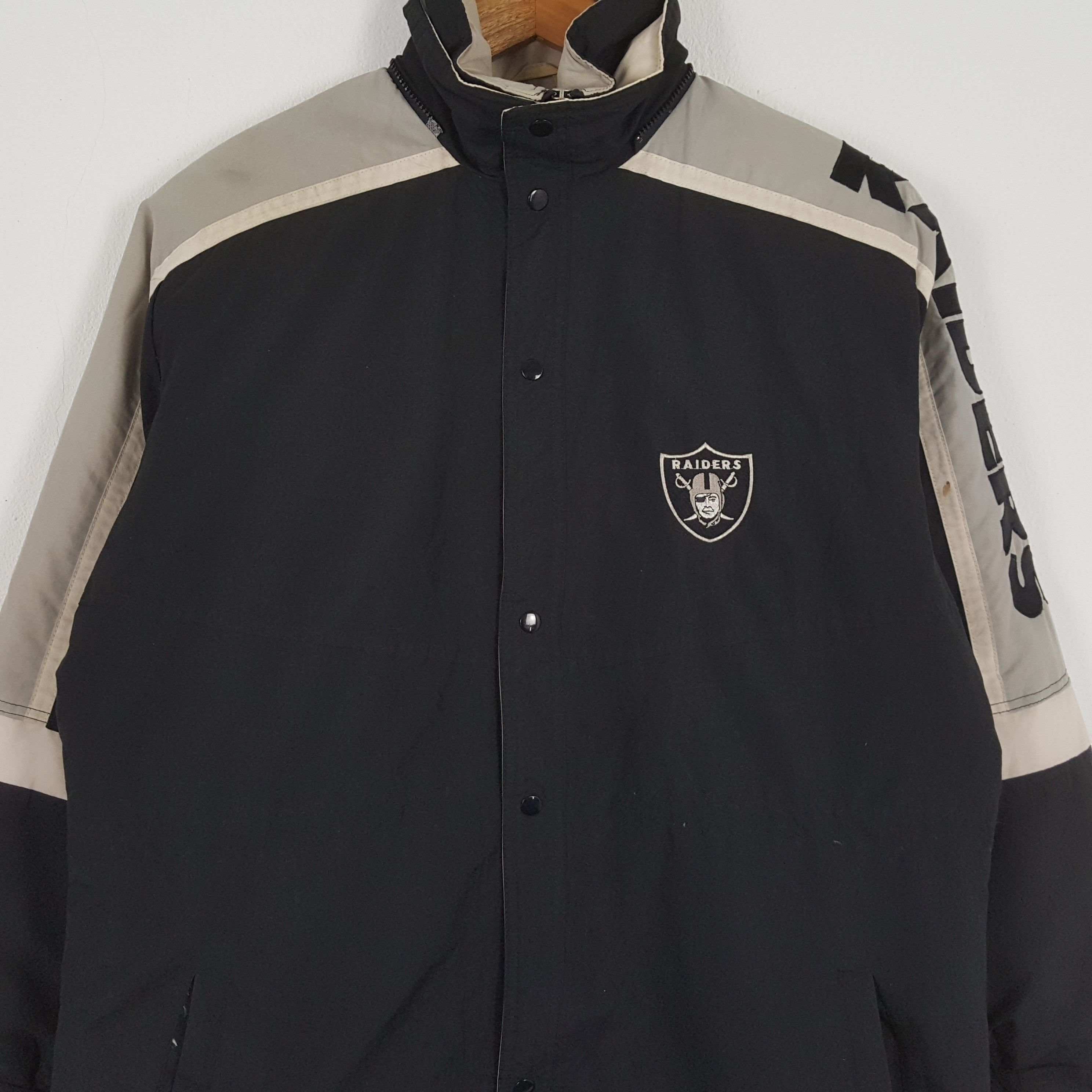 NFL × Vintage Vintage RAIDERS American Football NFL Team Snow Jacket Size US XXL / EU 58 / 5 - 2 Thumbnail