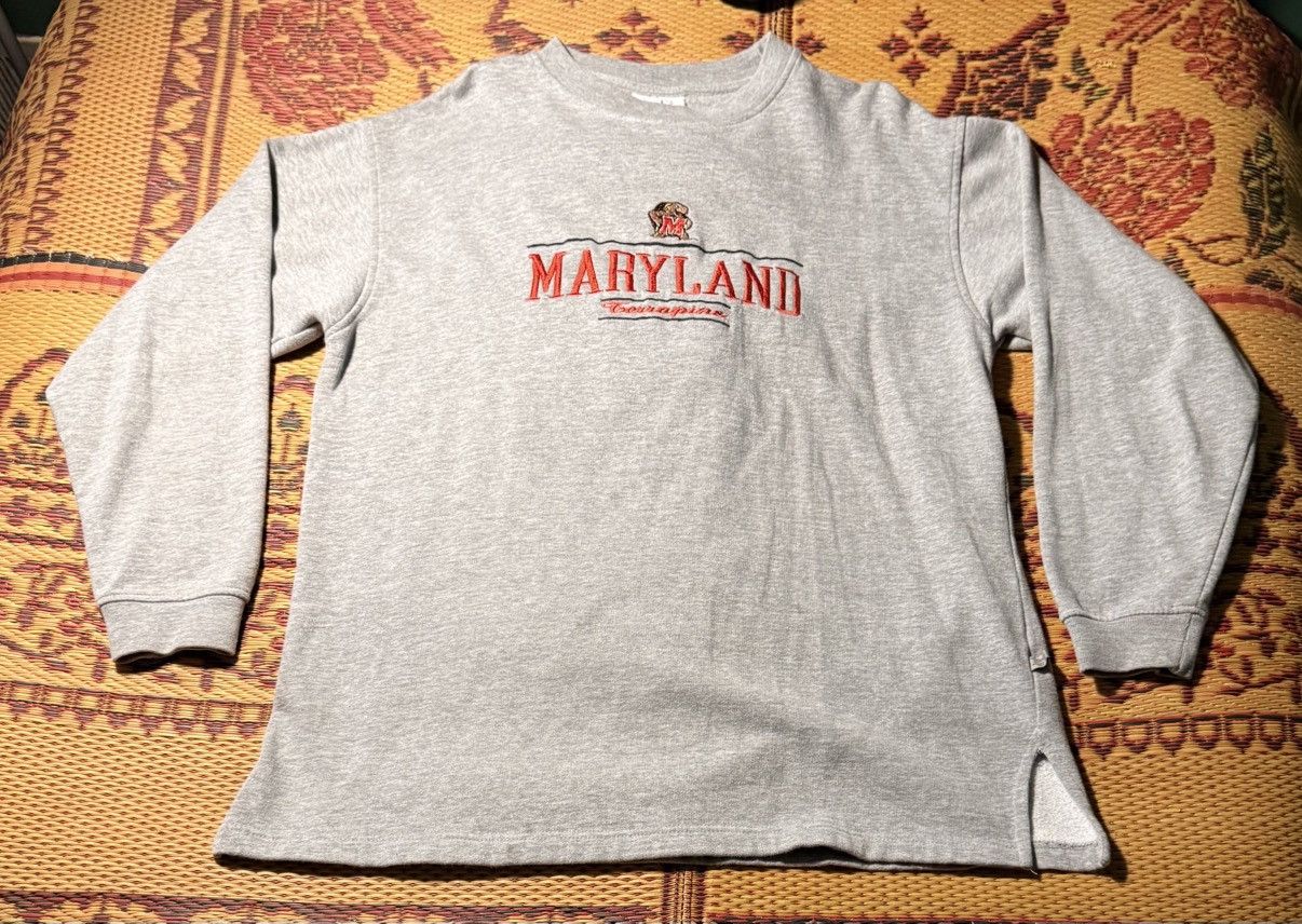 Other Vintage University of Maryland Longsleeve Top Size US L / EU 52-54 / 3 - 2 Thumbnail