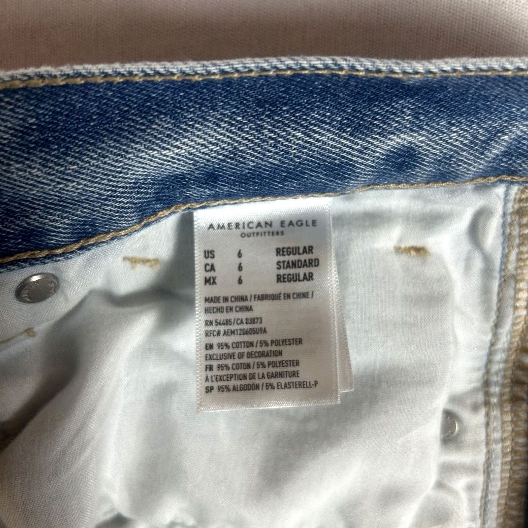 American Eagle Outfitters VINTAGE No Size 28" / US 6 / IT 42 - 4 Thumbnail