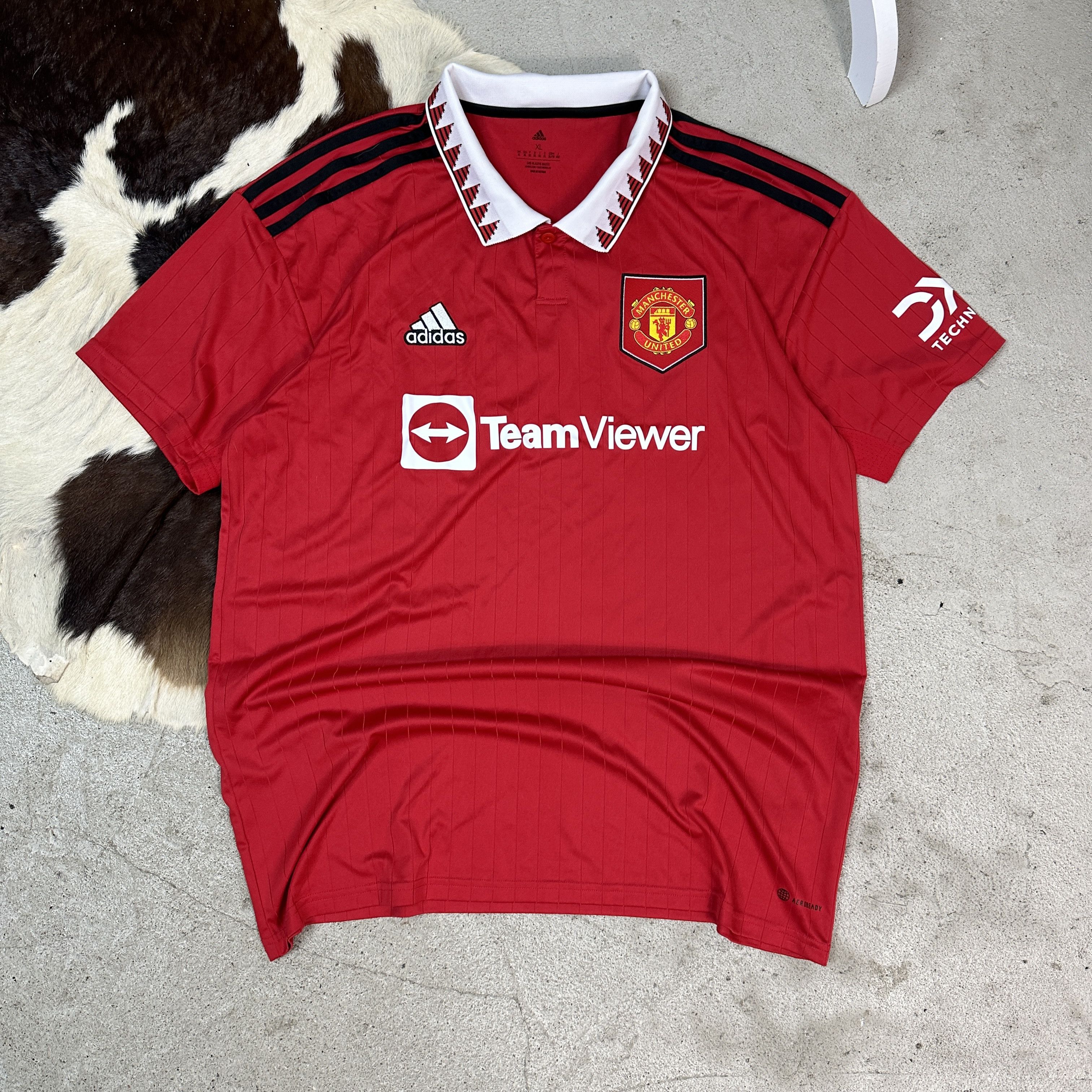 Adidas × Vintage Jersey Adidas Manchester United 22/23 Home Size US XL / EU 56 / 4 - 1 Thumbnail