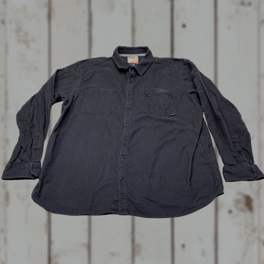 Vintage 5.11 Tactical Series Shirt Mens XL Black Snaps Long Sleeve Utility Cotton 7558 Size US XL / EU 56 / 4 - 1 Thumbnail