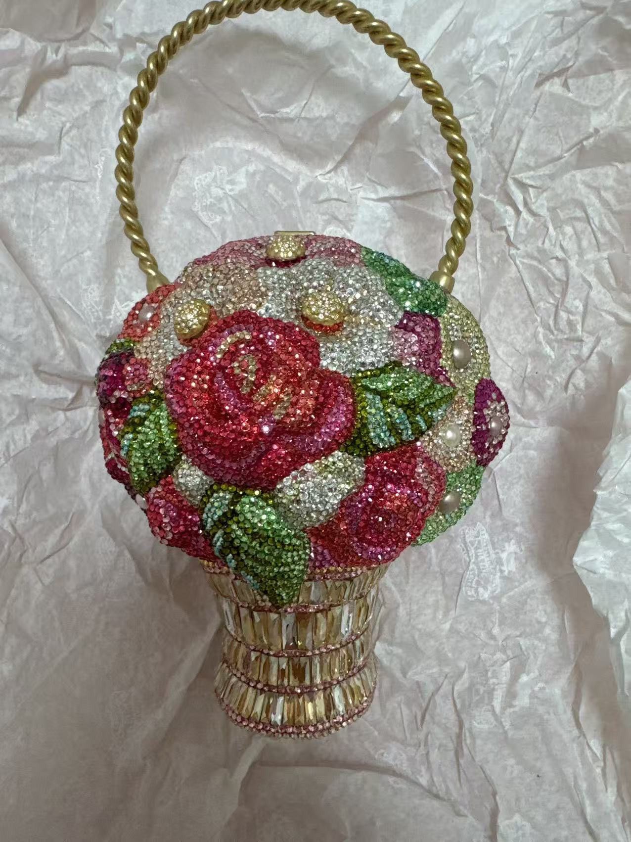 Judith Leiber Judith Leiber Crystal Floral-Shaped Evening Clutch bag Size ONE SIZE - 1 Thumbnail