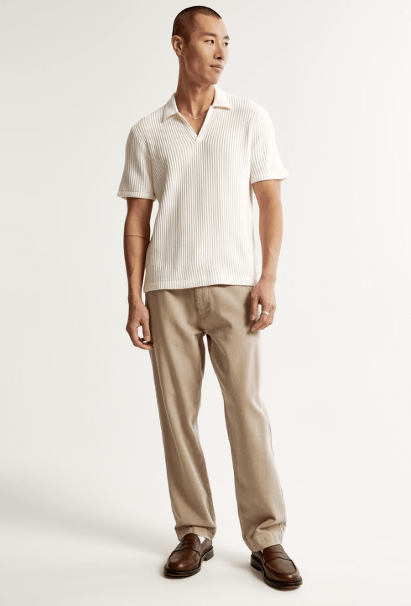Abercrombie & Fitch × Issey Miyake Plisse Johnny Collar Sweater Polo Size US XXL / EU 58 / 5 - 6 Thumbnail