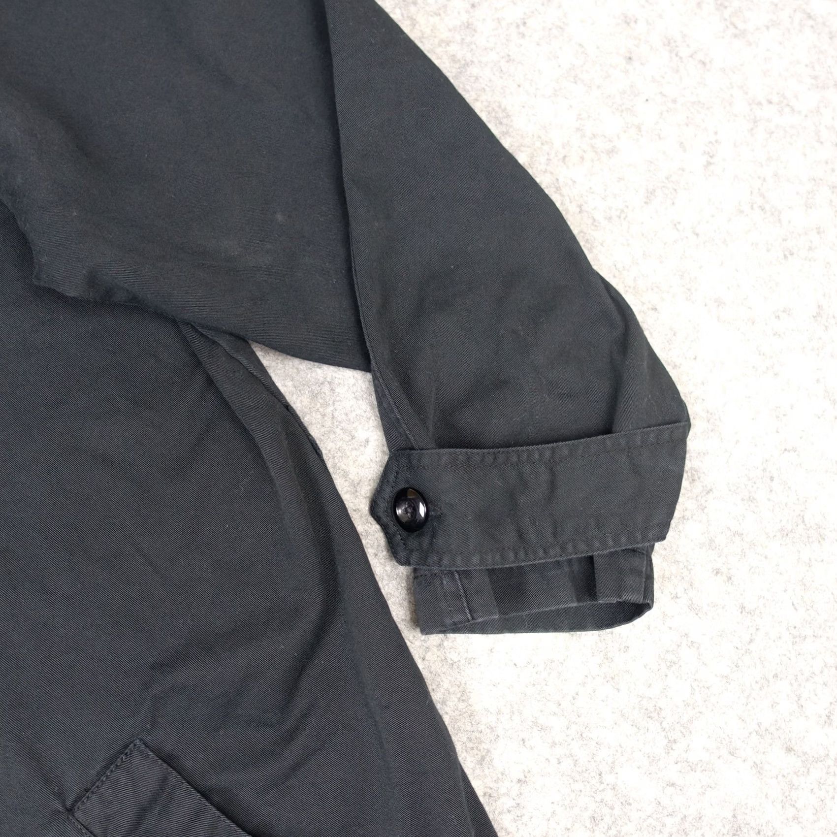 Denim & Co. VINTAGE Denim & Co Coat Womens 1X Black Trench Double Breasted Epaulettes Plus Coat Size XL / US 12-14 / IT 48-50 - 4 Thumbnail