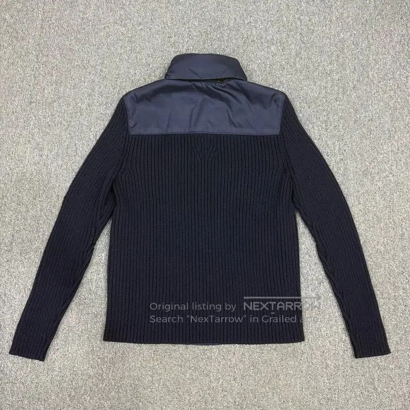 Prada Prada Blue Nylon Jacket with Knit Sleeves. Size US M / EU 48-50 / 2 - 2 Thumbnail