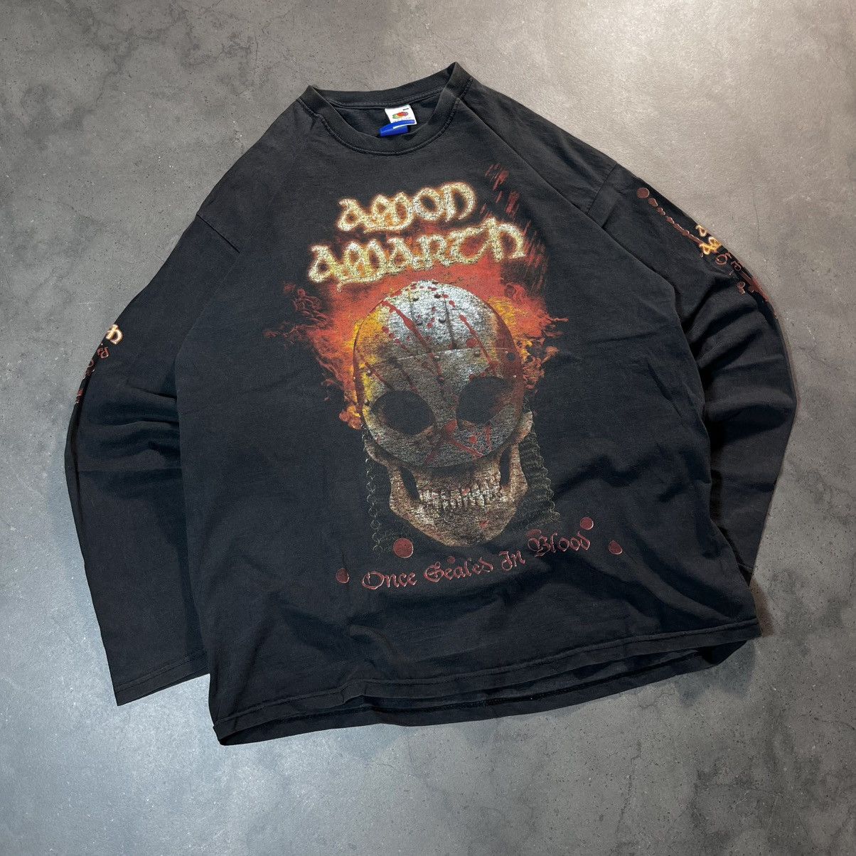 Band Tees Amon Amarth 00s Vintage Rock Metal Longsleeve Tee Tshirt Size US XL / EU 56 / 4 - 1 Thumbnail