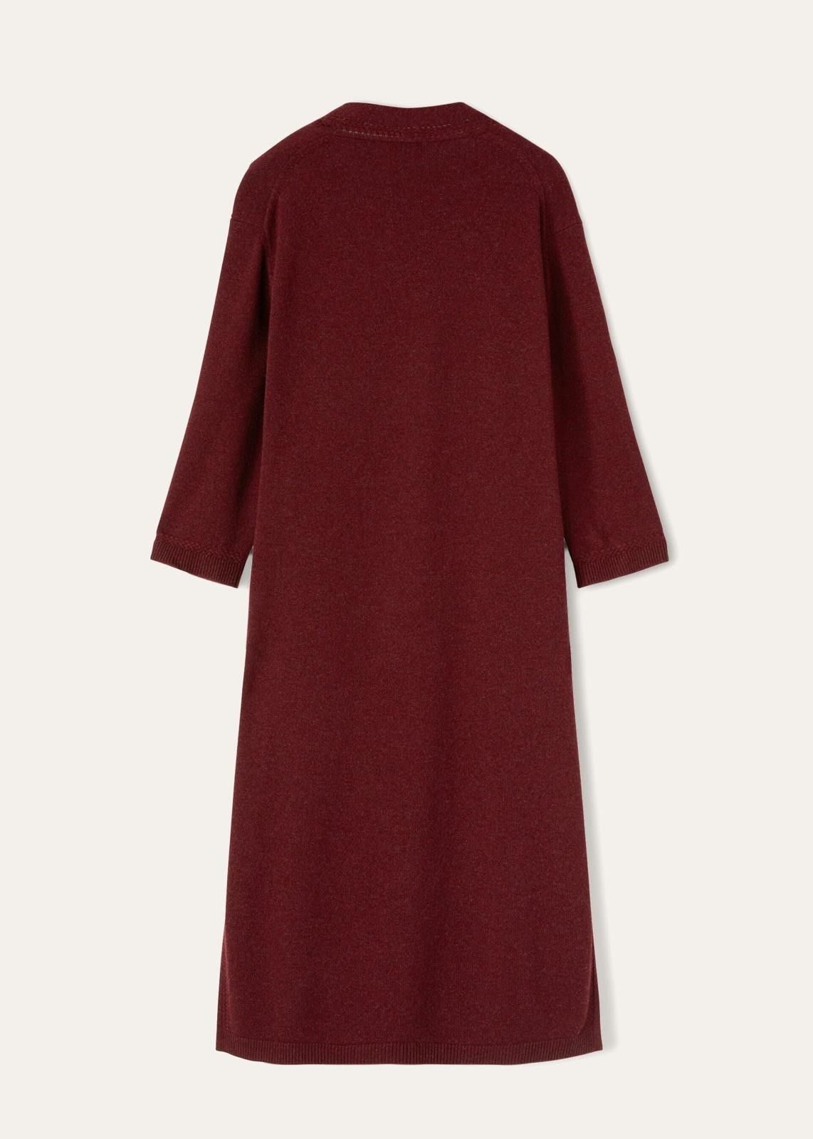 Loro Piana o1srvl11e1124 Cocooning Long Cardigan in Burgundy Size S / US 4 / IT 40 - 2 Thumbnail