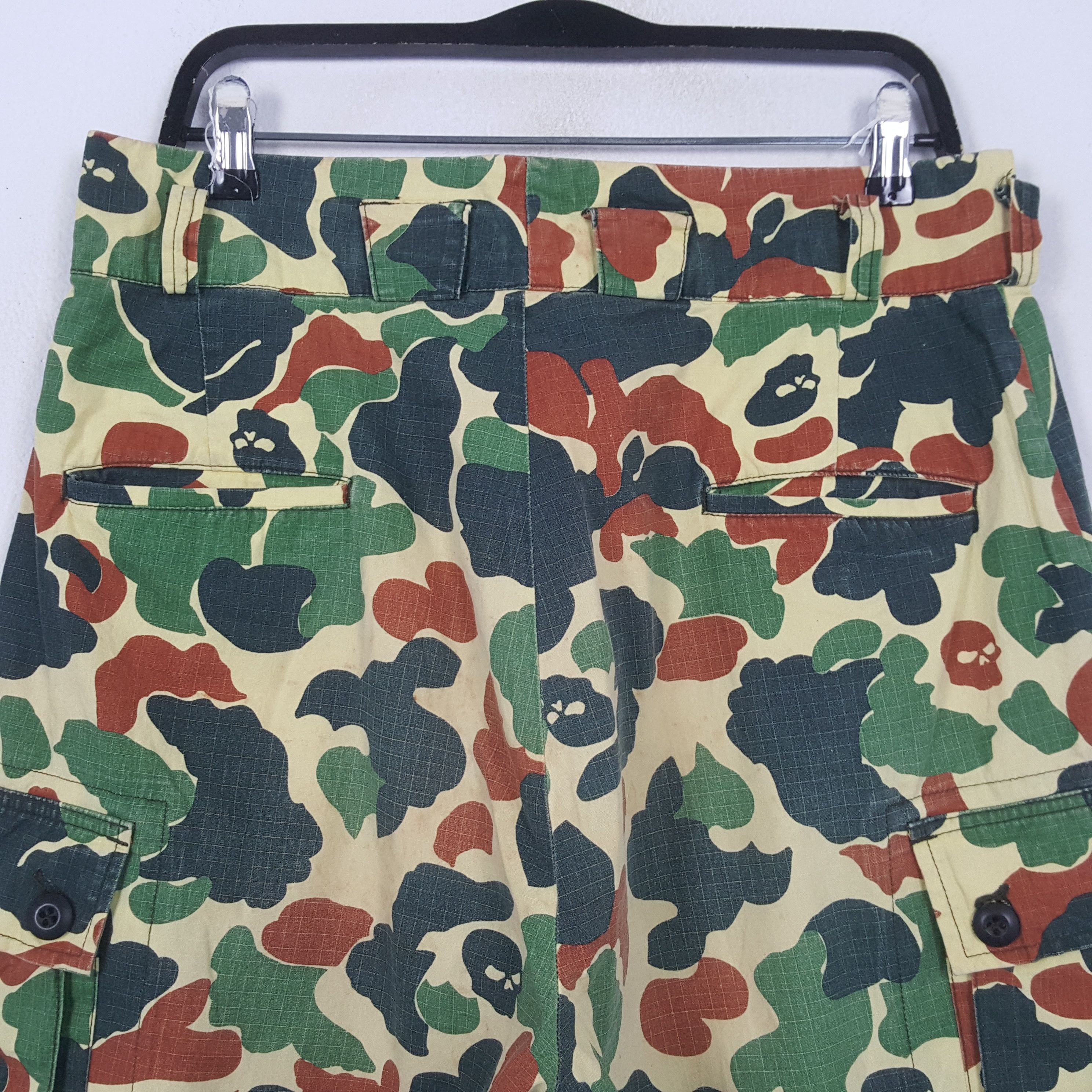 Japanese Brand Military Camo Design Style Short Pants RR11 Size US 32 / EU 48 - 4 Thumbnail