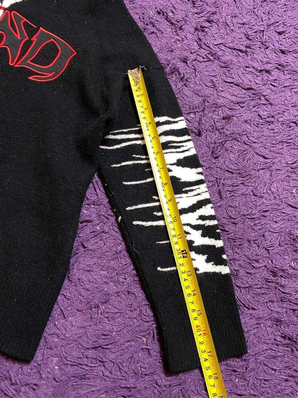 Weekday WEEKDAY Y2K Sweatshirt Black Big Print Size US XS / EU 42 / 0 - 12 Thumbnail