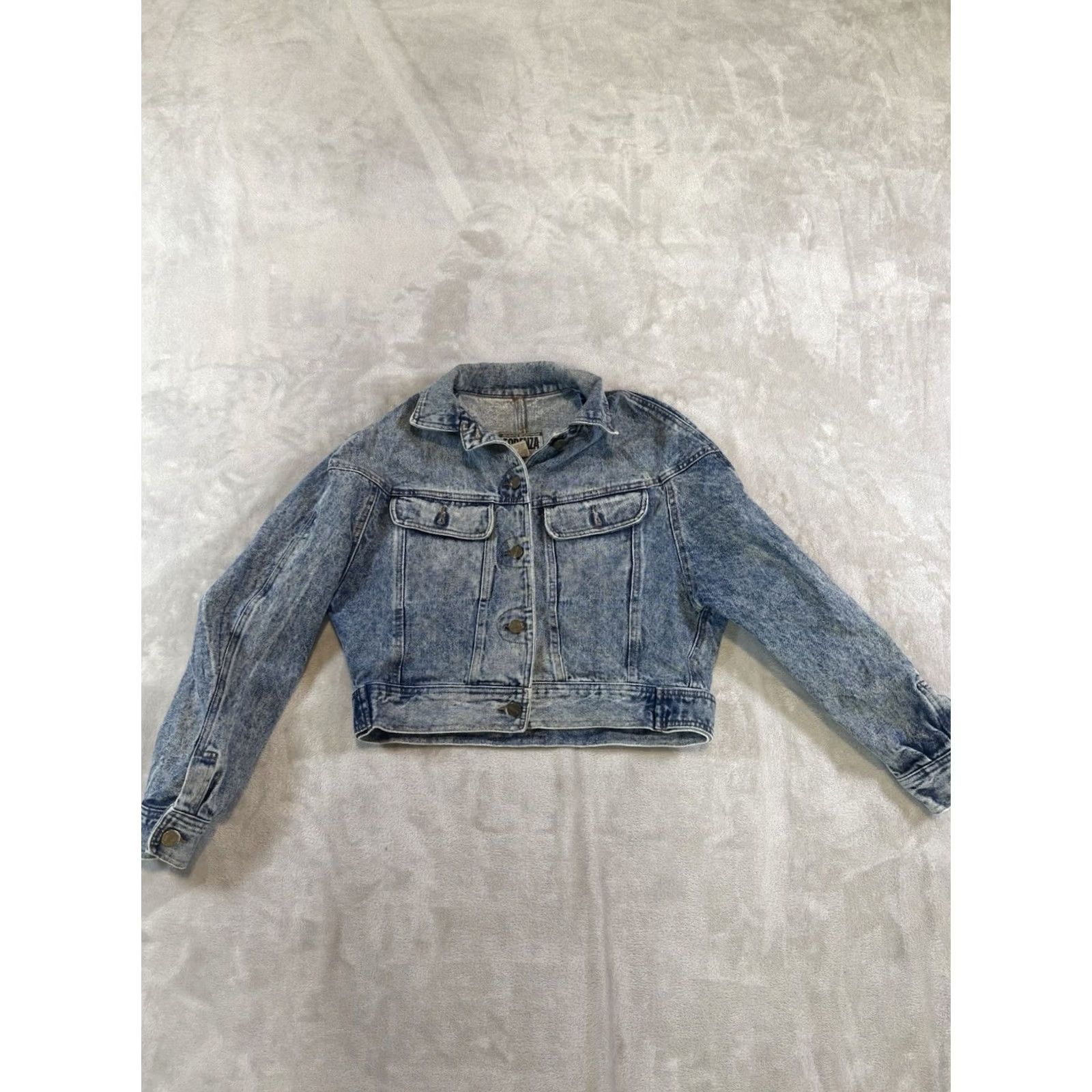 Denime Forenza Denim Jacket Women’s Small Blue Pockets Jacket Regular Long Sleeve Front Pockets Vintage: No Size S / US 4 / IT 40 - 2 Thumbnail