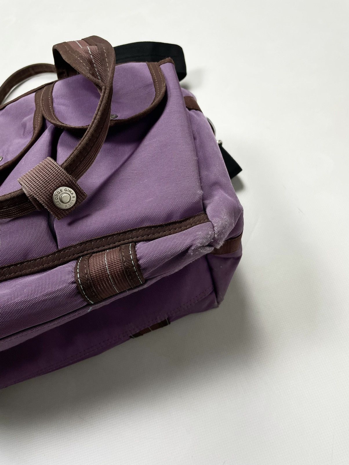 Japanese Brand George Gina & Lucy Six Pack Vintage Purple Carabiner Bag GGL Size ONE SIZE - 8 Thumbnail