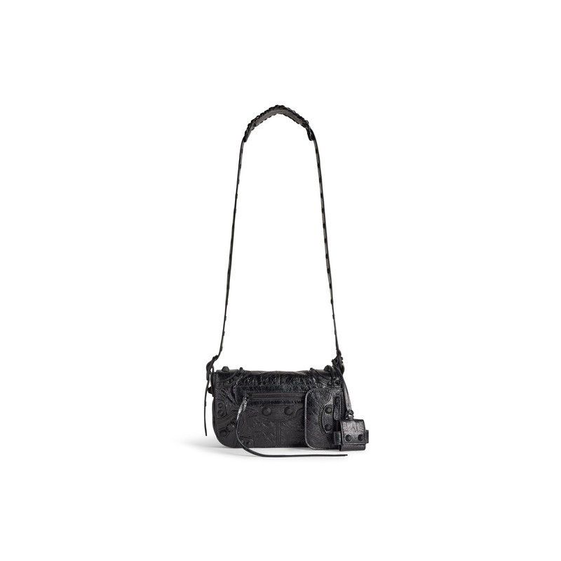 Balenciaga o1mt1gz0425 Size: OS / Le Cagole XS Flap Bag in Black Size ONE SIZE - 1 Thumbnail