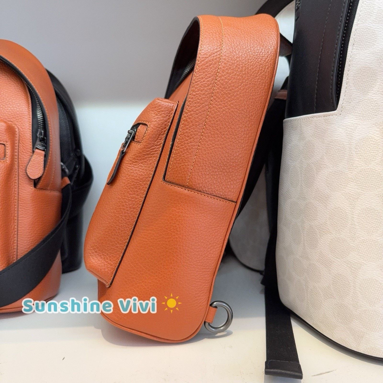 Coach NWT COACH CAJ60 West Pack Varsity Motif Toffee/Black Size ONE SIZE - 3 Thumbnail