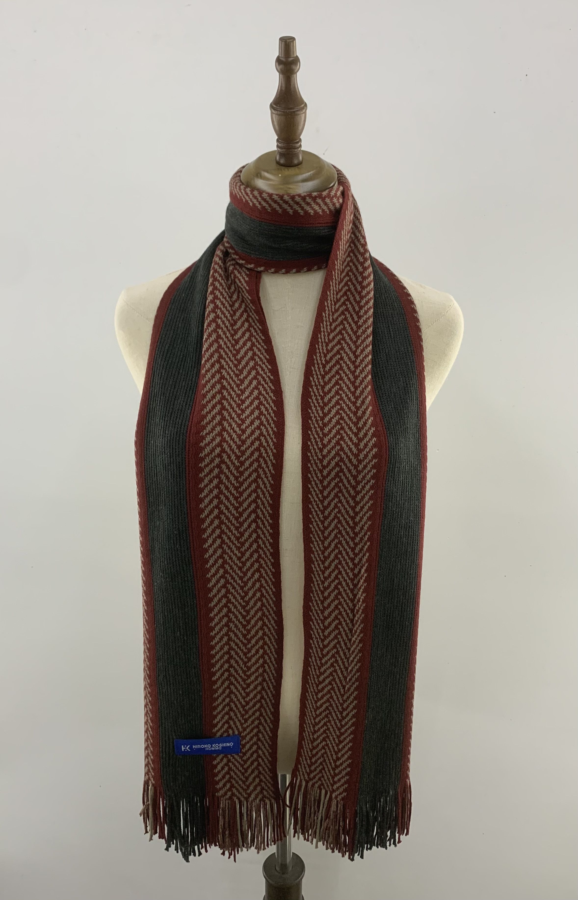Hiroko Koshino Homme Hiroko Koshino Scarf Wool Muffler Neck Wrap BL3047 Size ONE SIZE - 1 Thumbnail