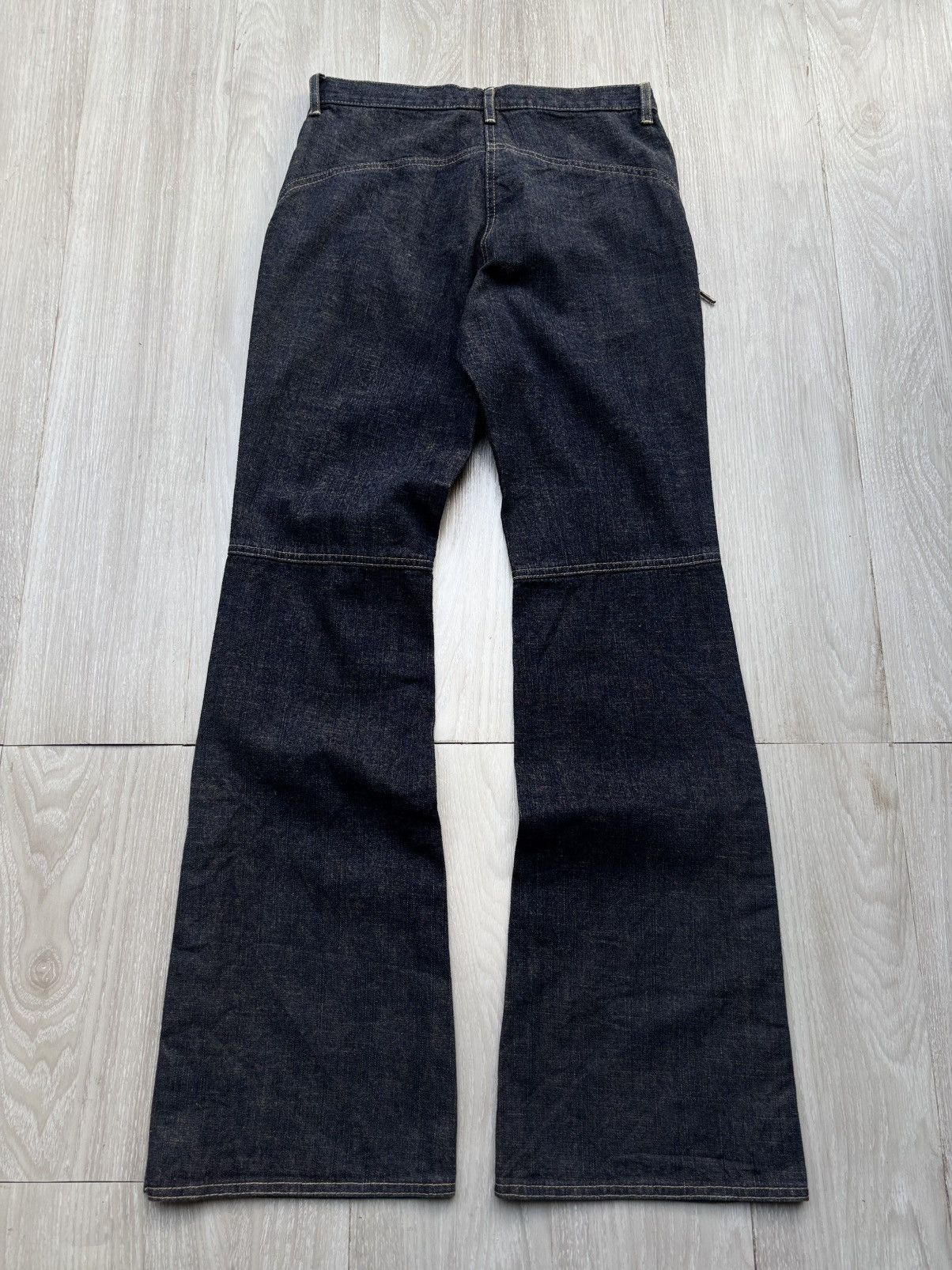 Japanese Brand VERTGARMENTS lace up flare jeans Size US 27 - 4 Thumbnail