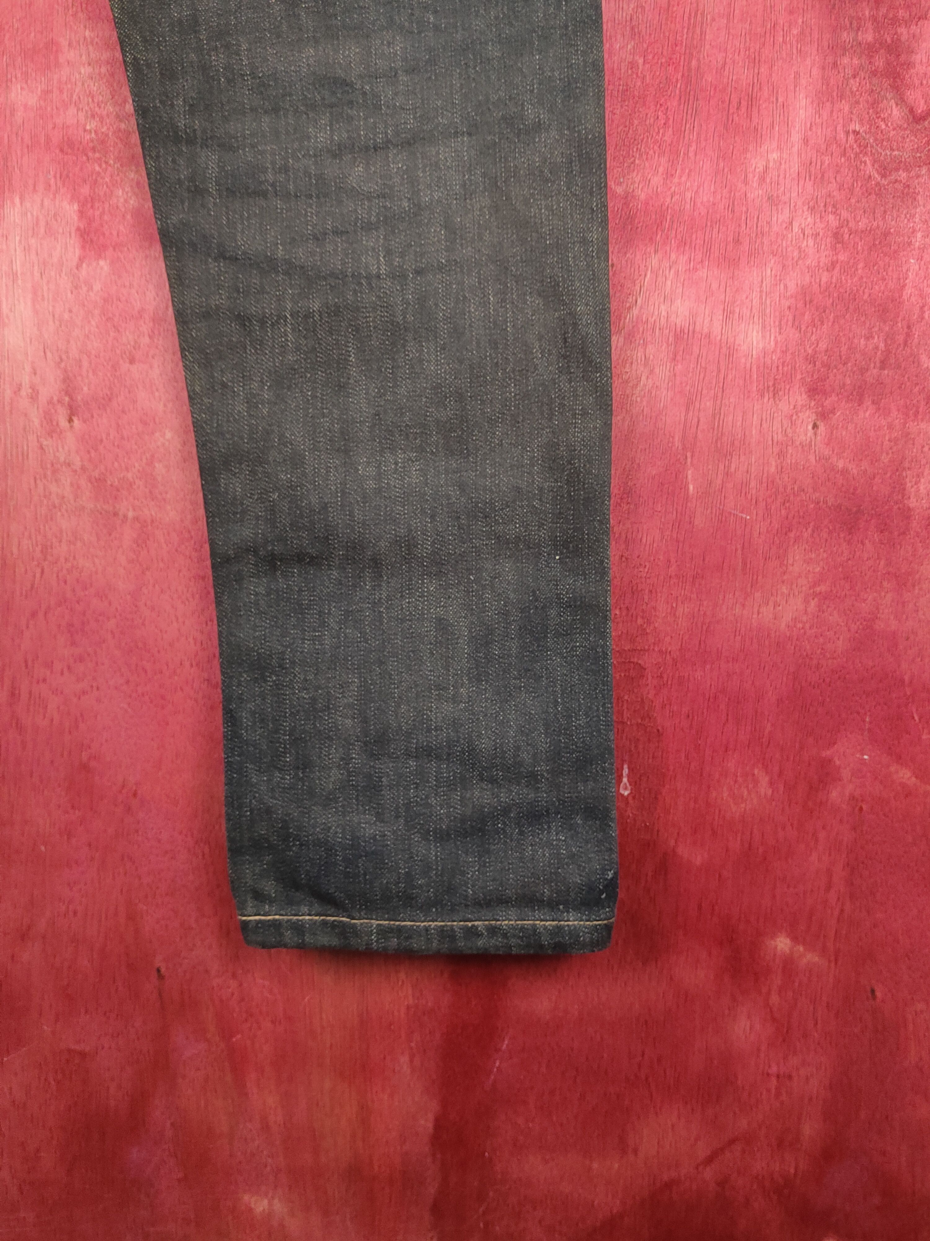 Edwin Edwin Black Distressed Ripped Jeans #S2148 Size US 31 - 14 Thumbnail