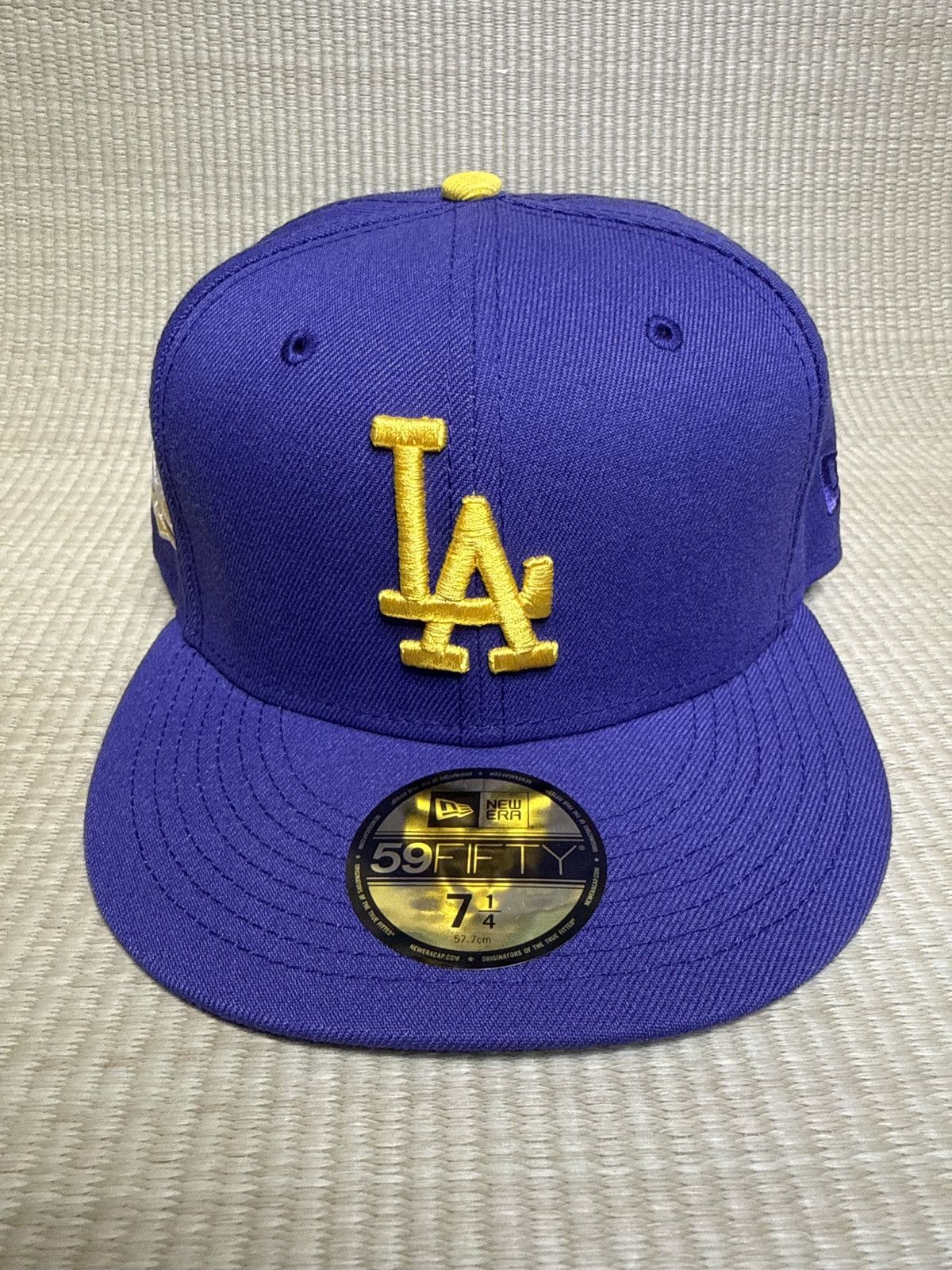 New Era New Era Hat Club LA 7 1/4 Fitted Hat Purple Yellow Size ONE SIZE - 2 Thumbnail