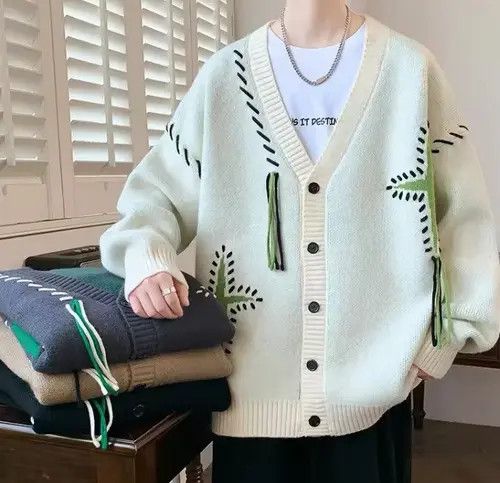 VIBE star cardigan knitwear Size US XL / EU 56 / 4 - 2 Thumbnail