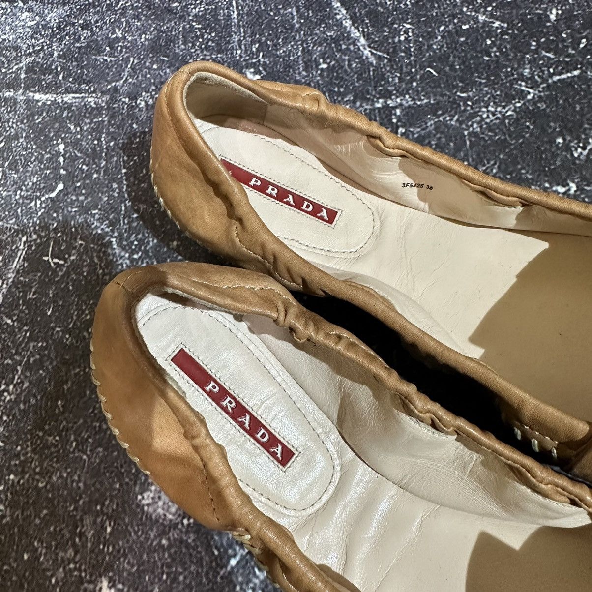 Prada PRADA - Leather Women’s Ballet flats size 36 Size US 6 / IT 36 - 16 Thumbnail