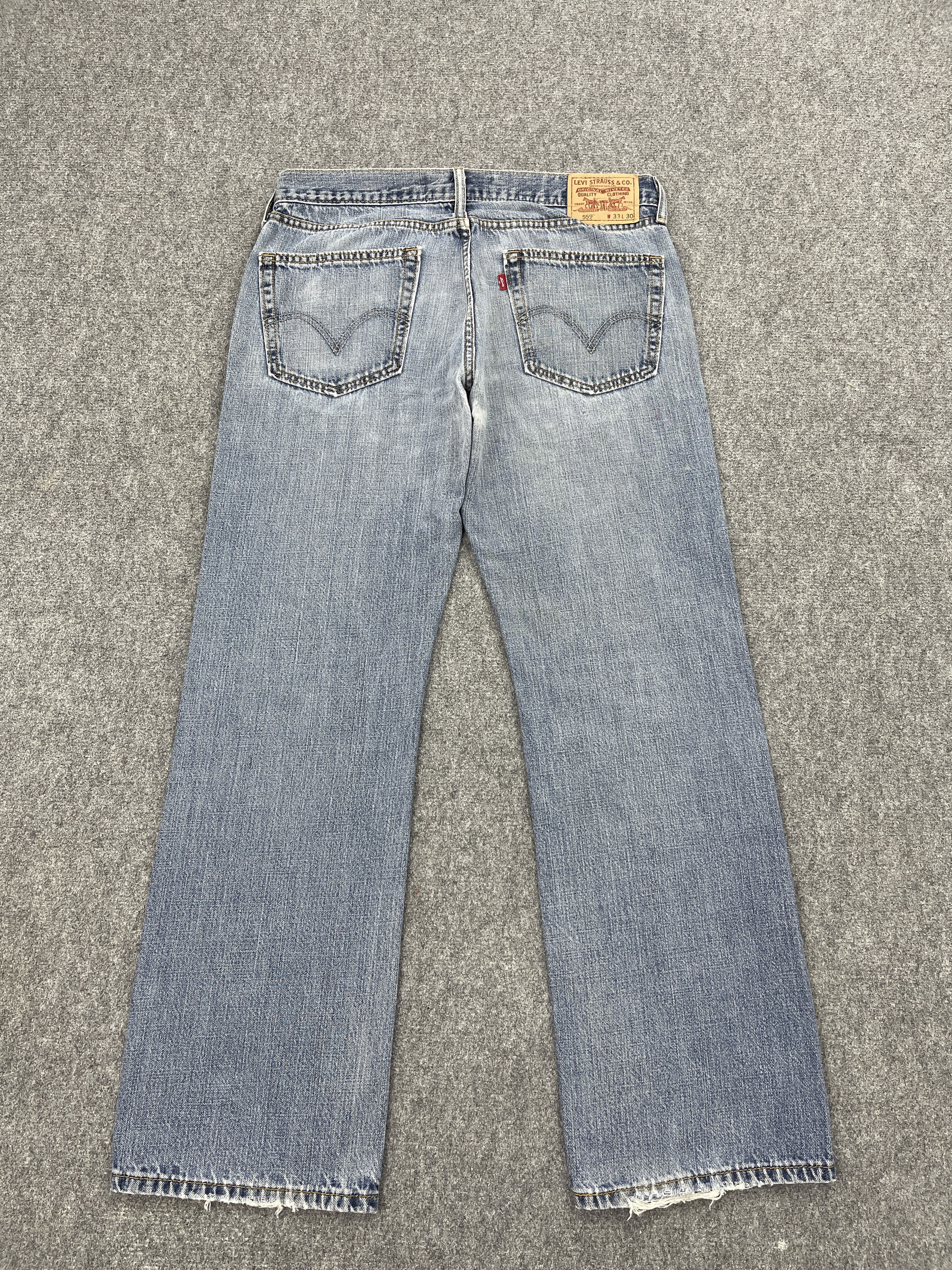 Levi's × Vintage Light Washed Vintage Levis 559 Jeans DP2505 Size US 33 - 3 Thumbnail