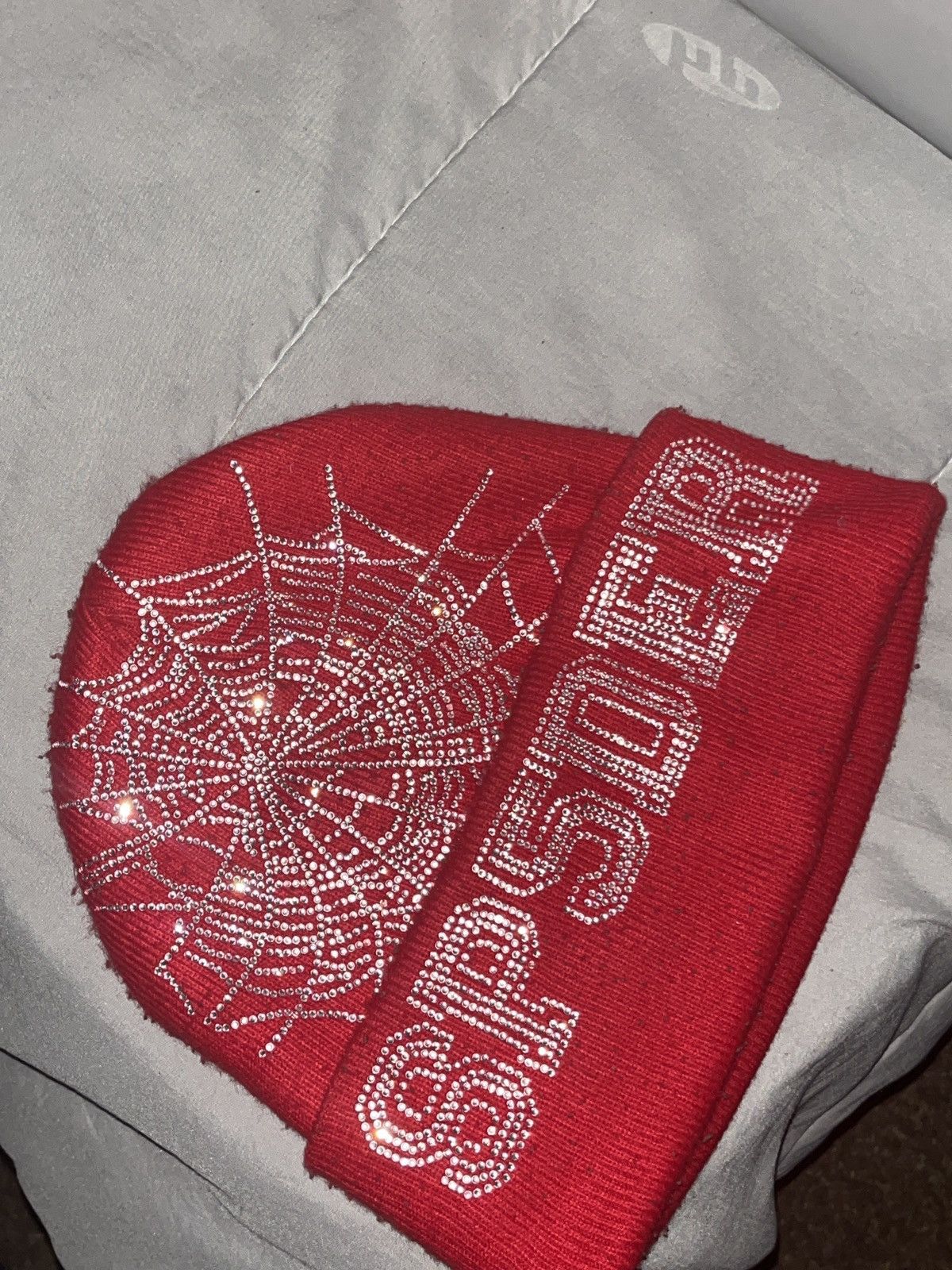 Sp5der Sp5der rhinestone beanie Size 26 - 2 Thumbnail