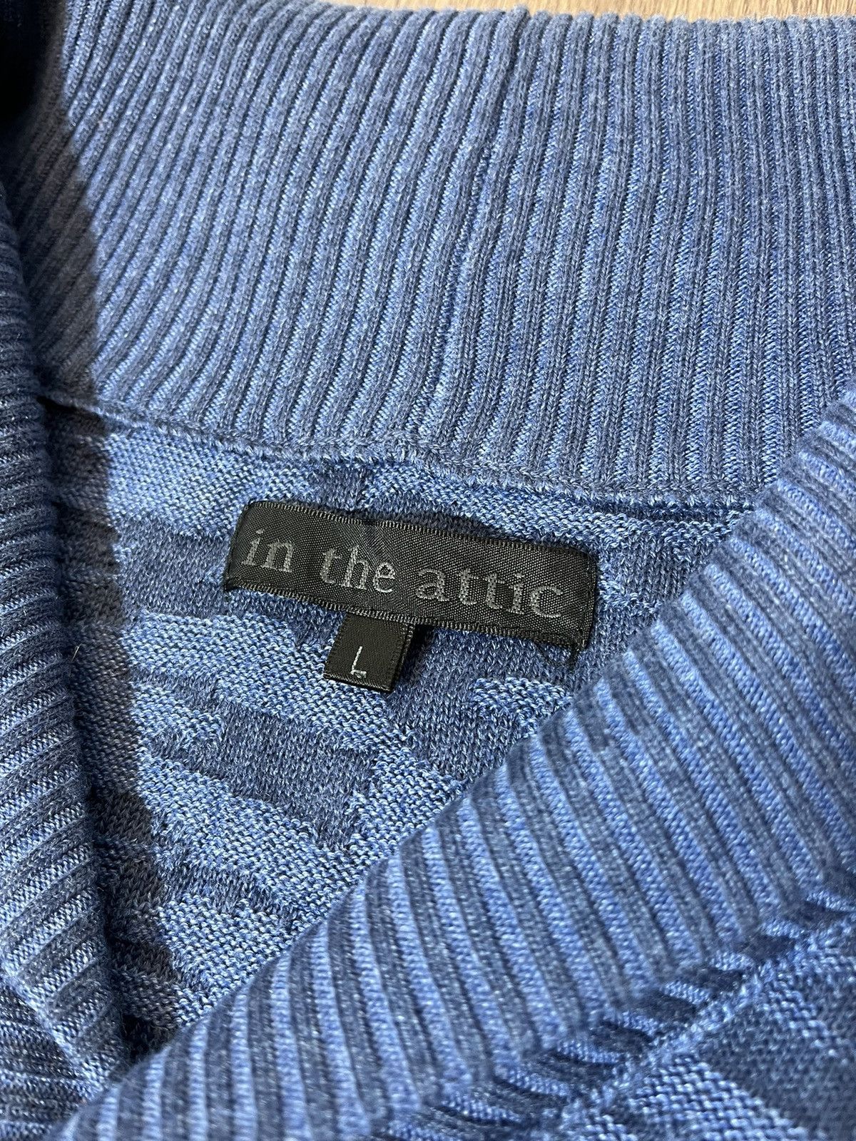 In The Attic In The Attic Blue Camouflage Cardigan Size US L / EU 52-54 / 3 - 6 Thumbnail