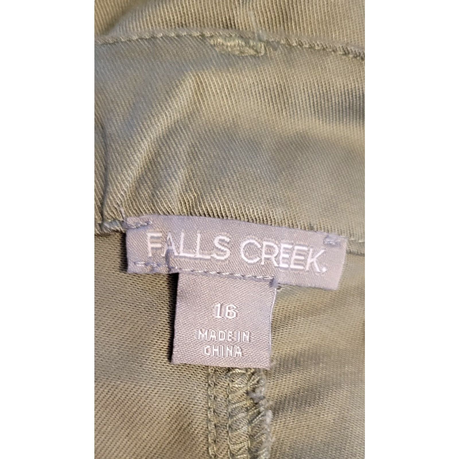 Olive Falls Creek Cargo Joggers Pants 16W Olive Khaki Women's Plus Size Fall Size 38" / US 16 / IT 52 - 3 Thumbnail