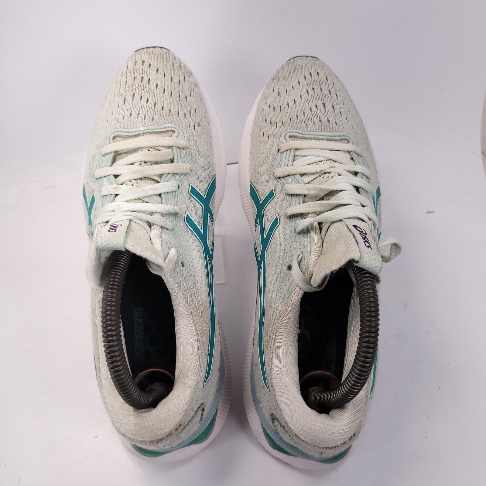 Asics Asics Gel-Nimbus 24 Shoes Women Size 8.5 1012B199 White Blue Size US 8.5 / IT 38.5 - 4 Thumbnail