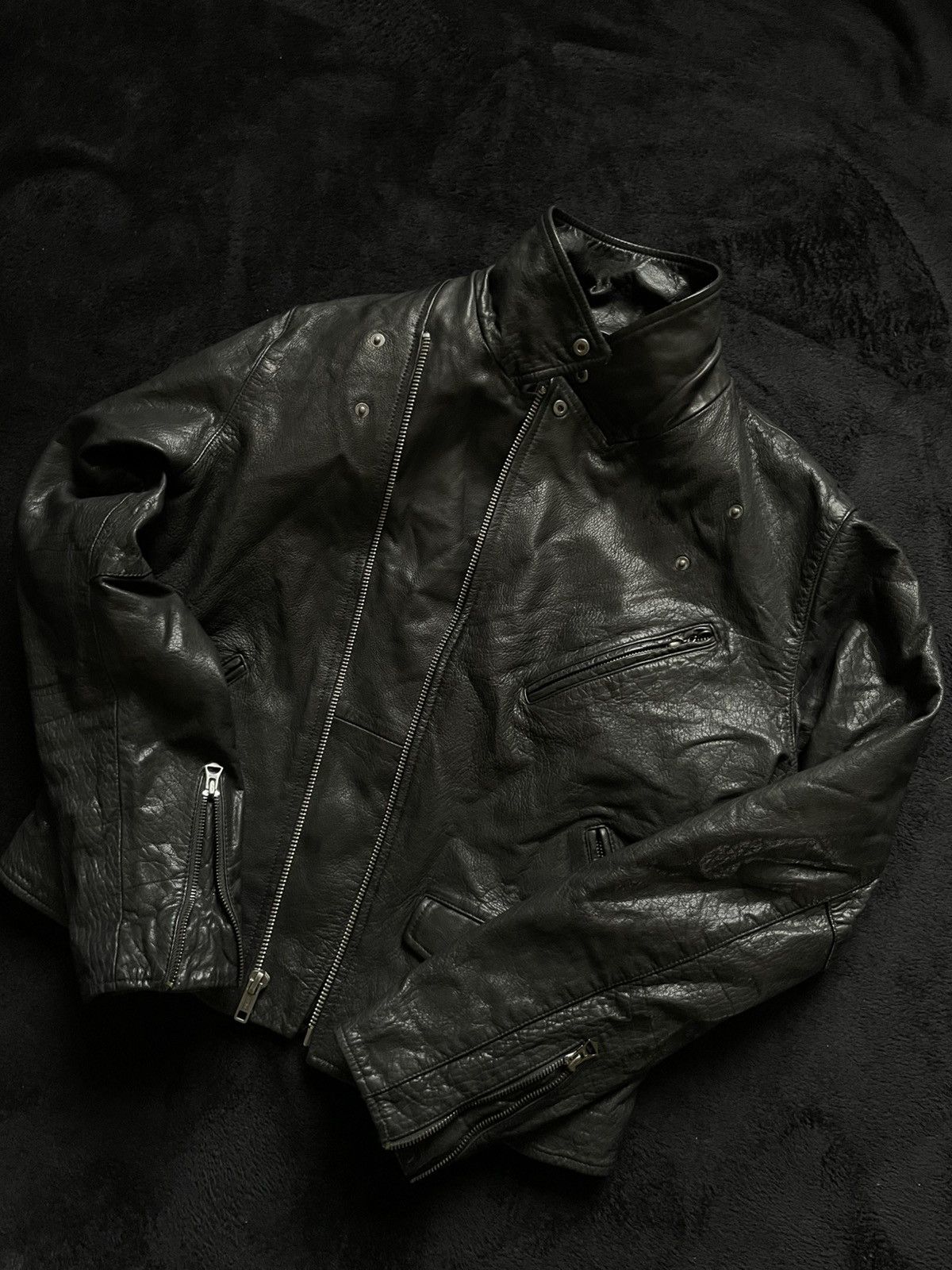 Levi's Vintage 00s Levi‘s Leather Jacket Avant-garde Size S Size S / US 4 / IT 40 - 3 Thumbnail