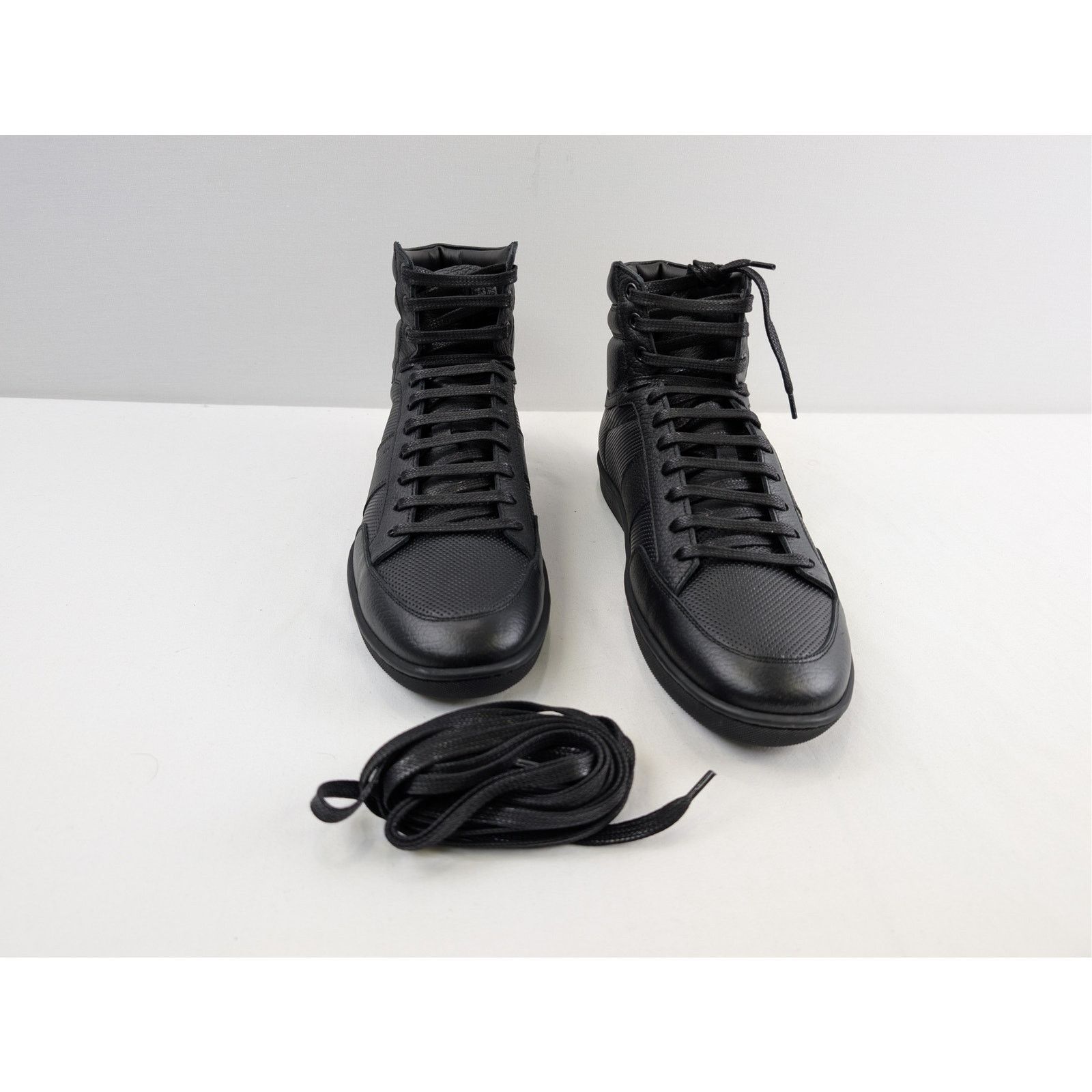 Saint Laurent Paris o1rshd1 SL10H High Top Sneakers in Black Size US 9 / EU 42 - 4 Thumbnail