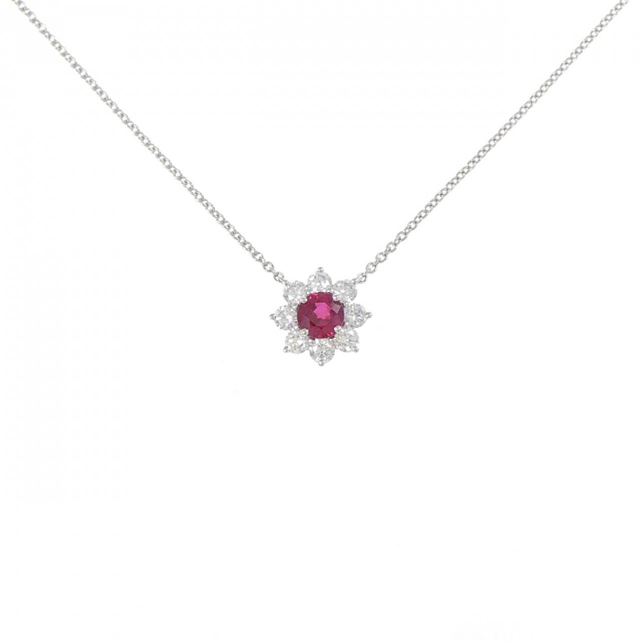 Harry Winston Harry Winston Harry Winston Sunflower Mini Platinum950 Necklace Metal Necklace PERPNAPETSF DUTY FREE for USA Size ONE SIZE - 1 Thumbnail