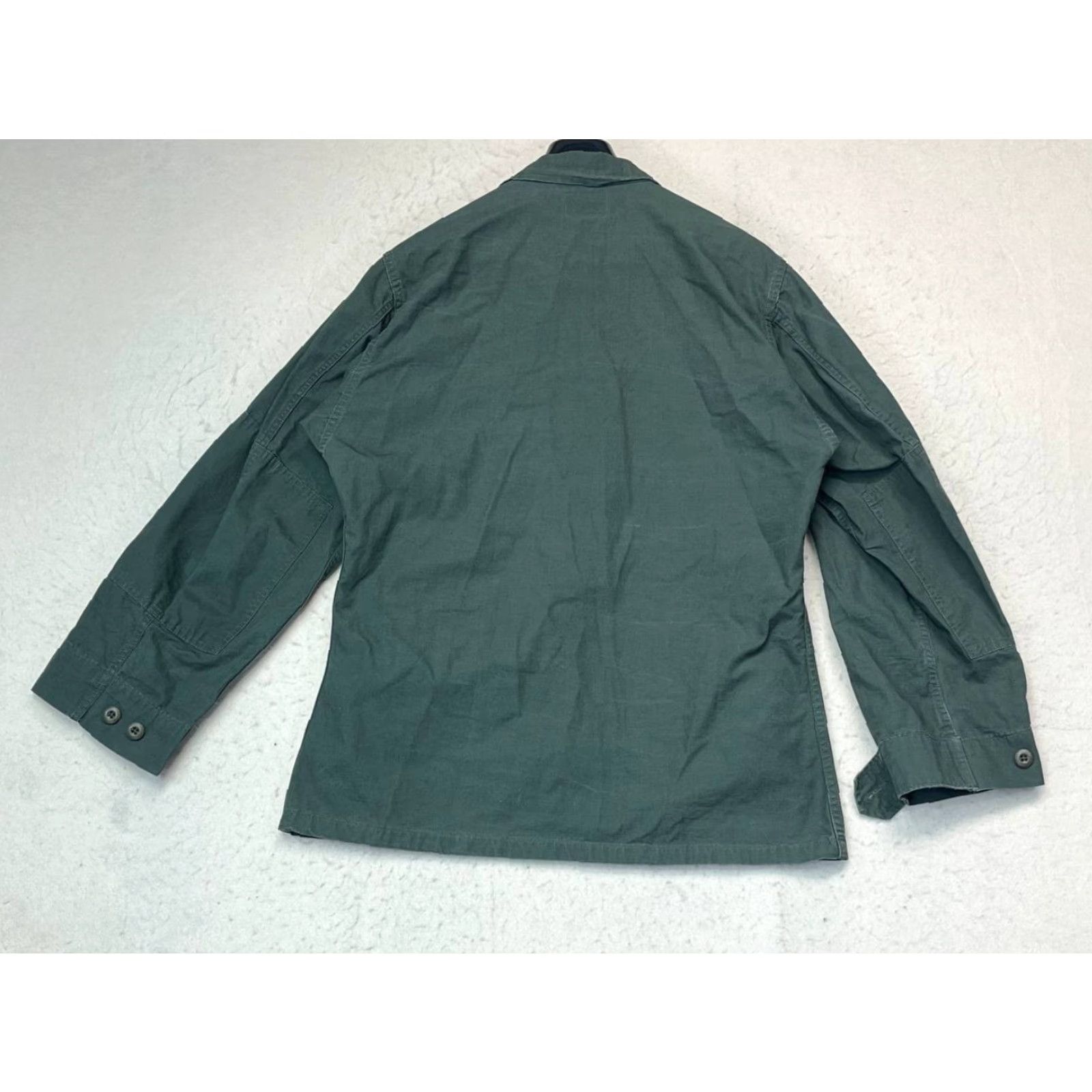 Vintage tru spec US.ARMY Military Green Button up Jacket Medium Regular Lightweight Shirt Men Military Jacket Army Mens Medium Regular Green Size US M / EU 48-50 / 2 - 2 Thumbnail