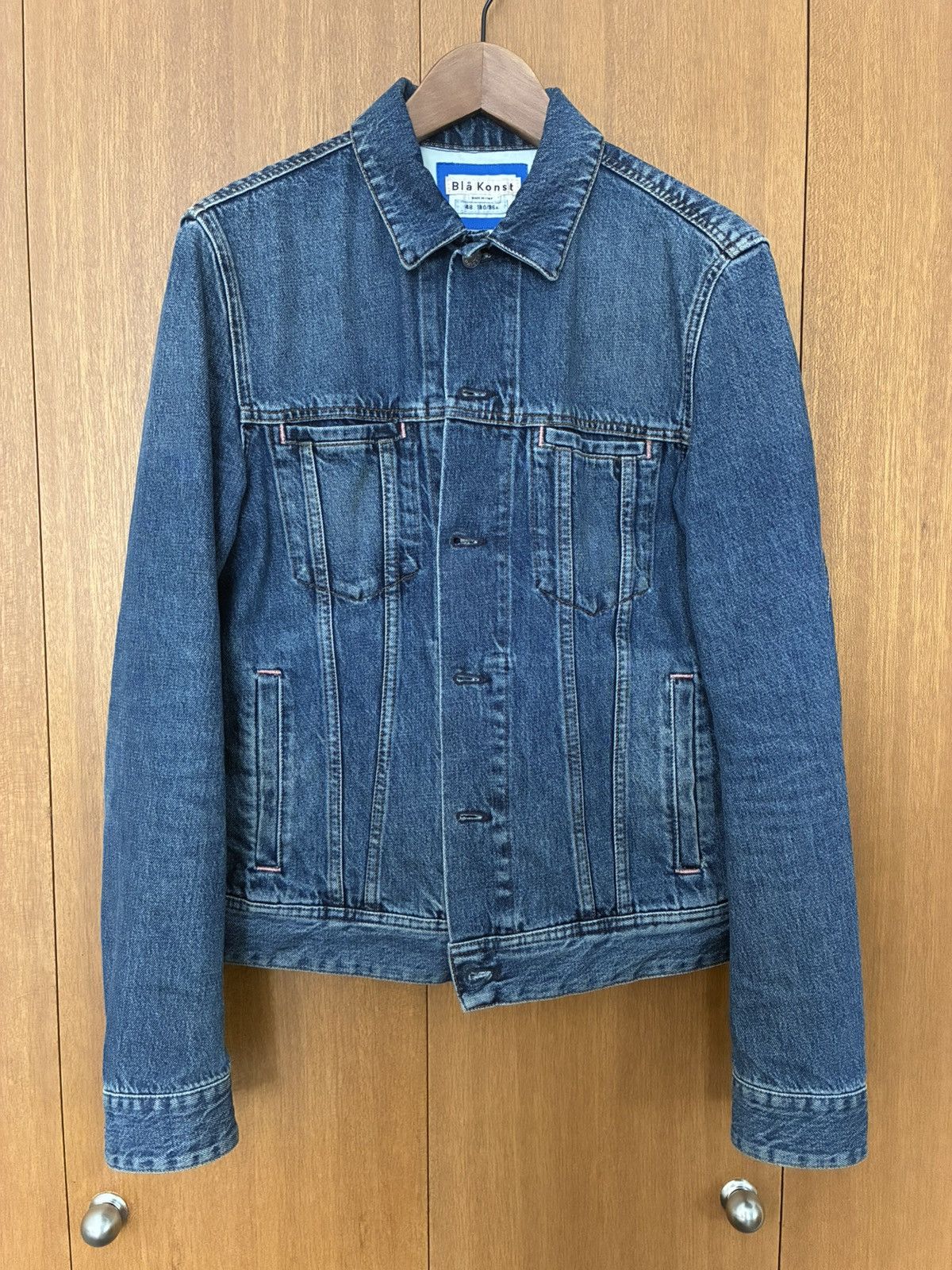 Acne Studios Acne Studios Blå Konst "Pass Mid" Denim Jacket Size US M / EU 48-50 / 2 - 1 Thumbnail