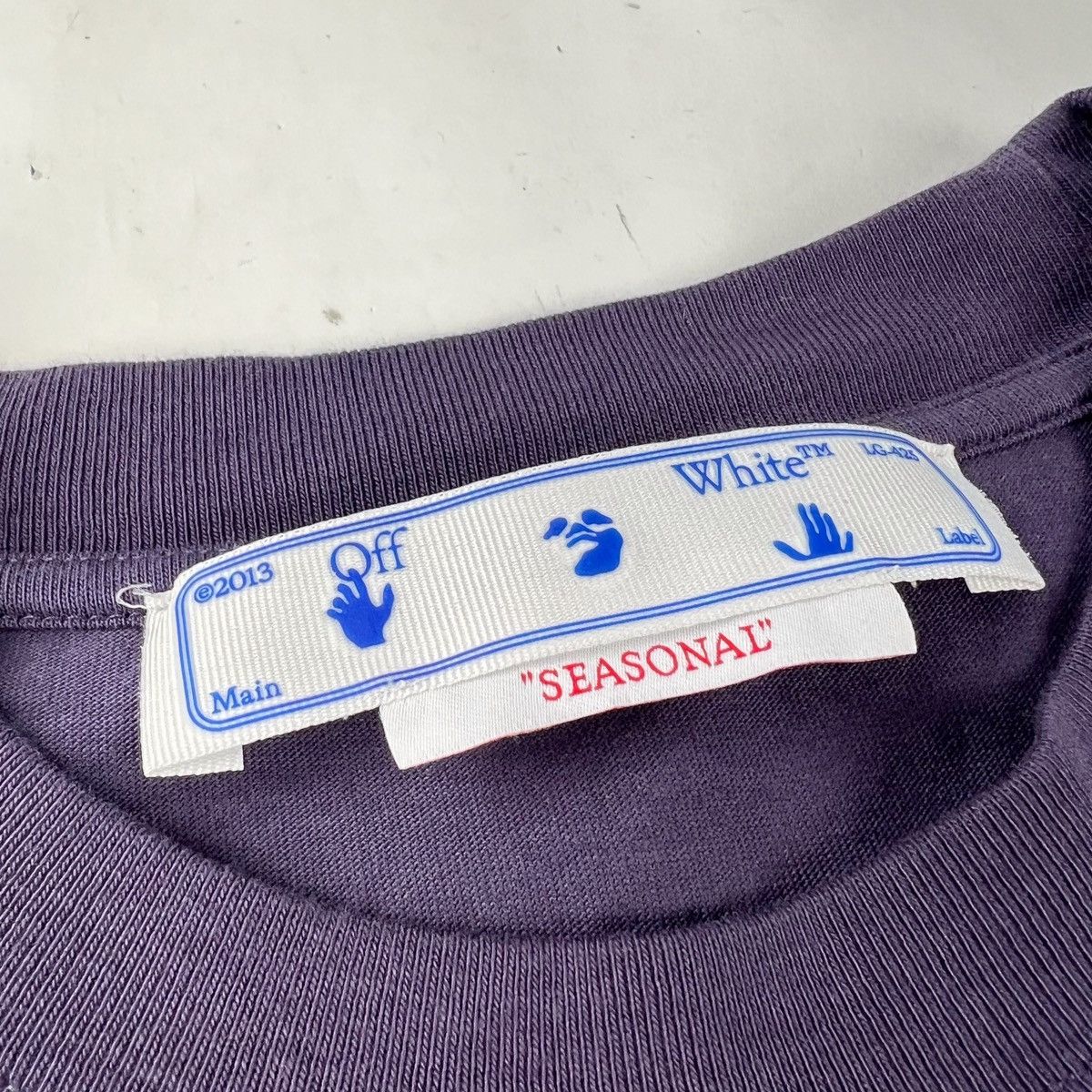 Off-White Off-White Paint Arrows Purple T Shirt Size US S / EU 44-46 / 1 - 4 Thumbnail