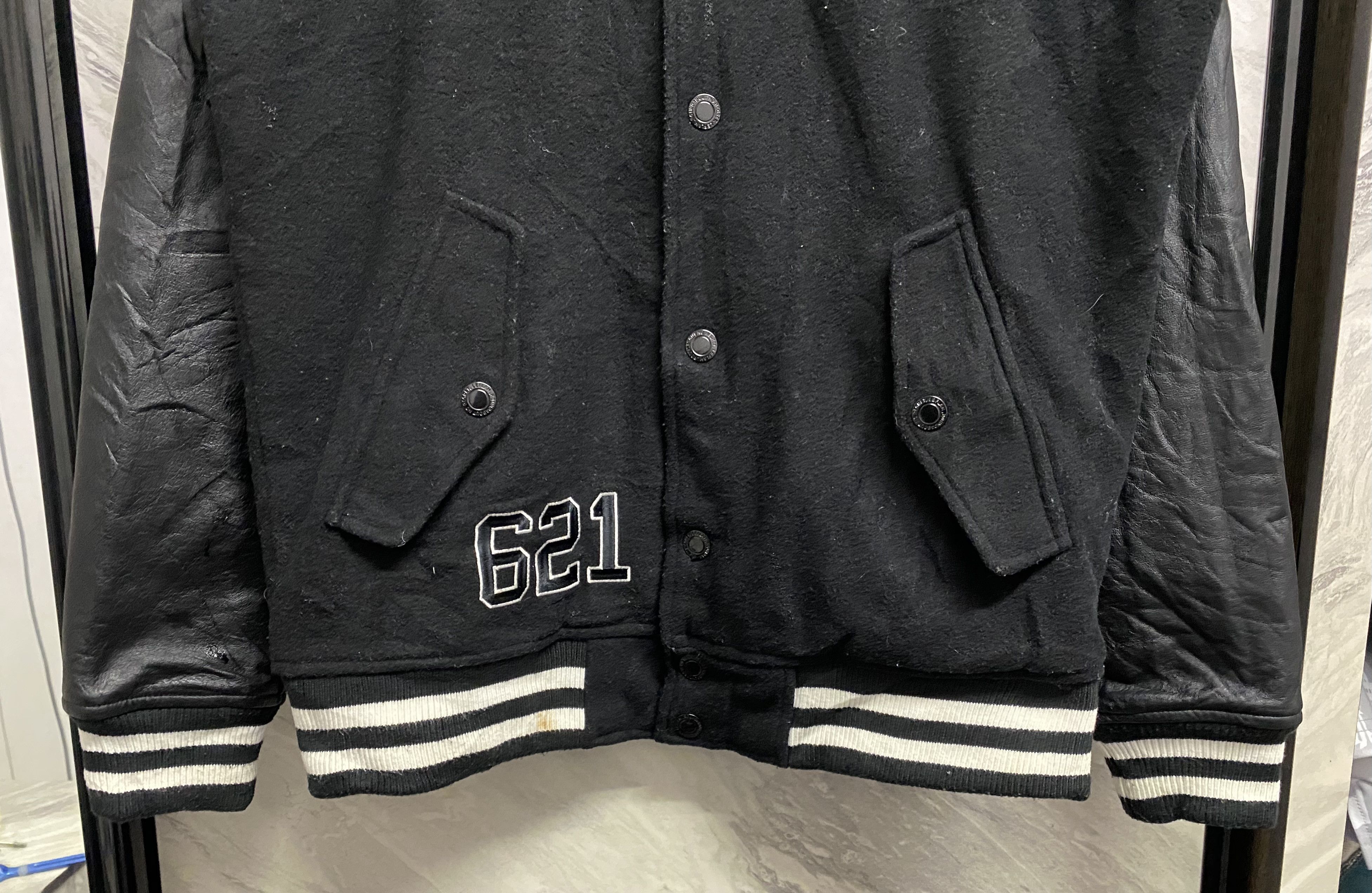 Japanese Brand Leflah Roundabout No Regret Varsity Leather Jacket Size US L / EU 52-54 / 3 - 4 Thumbnail