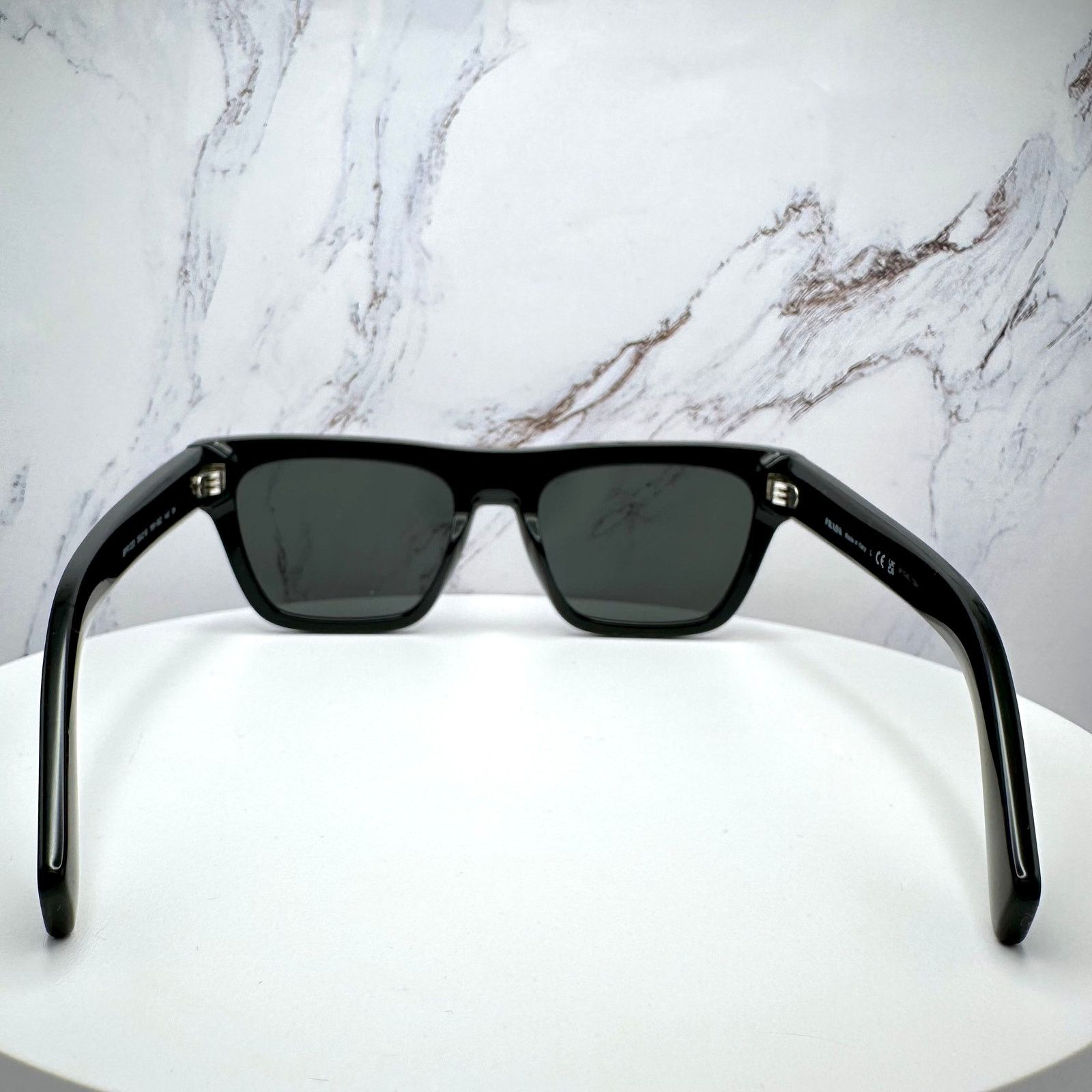 Prada NEW PRADA Sunglasses Black Square Rectangle w/ Box & Case Size ONE SIZE - 14 Thumbnail