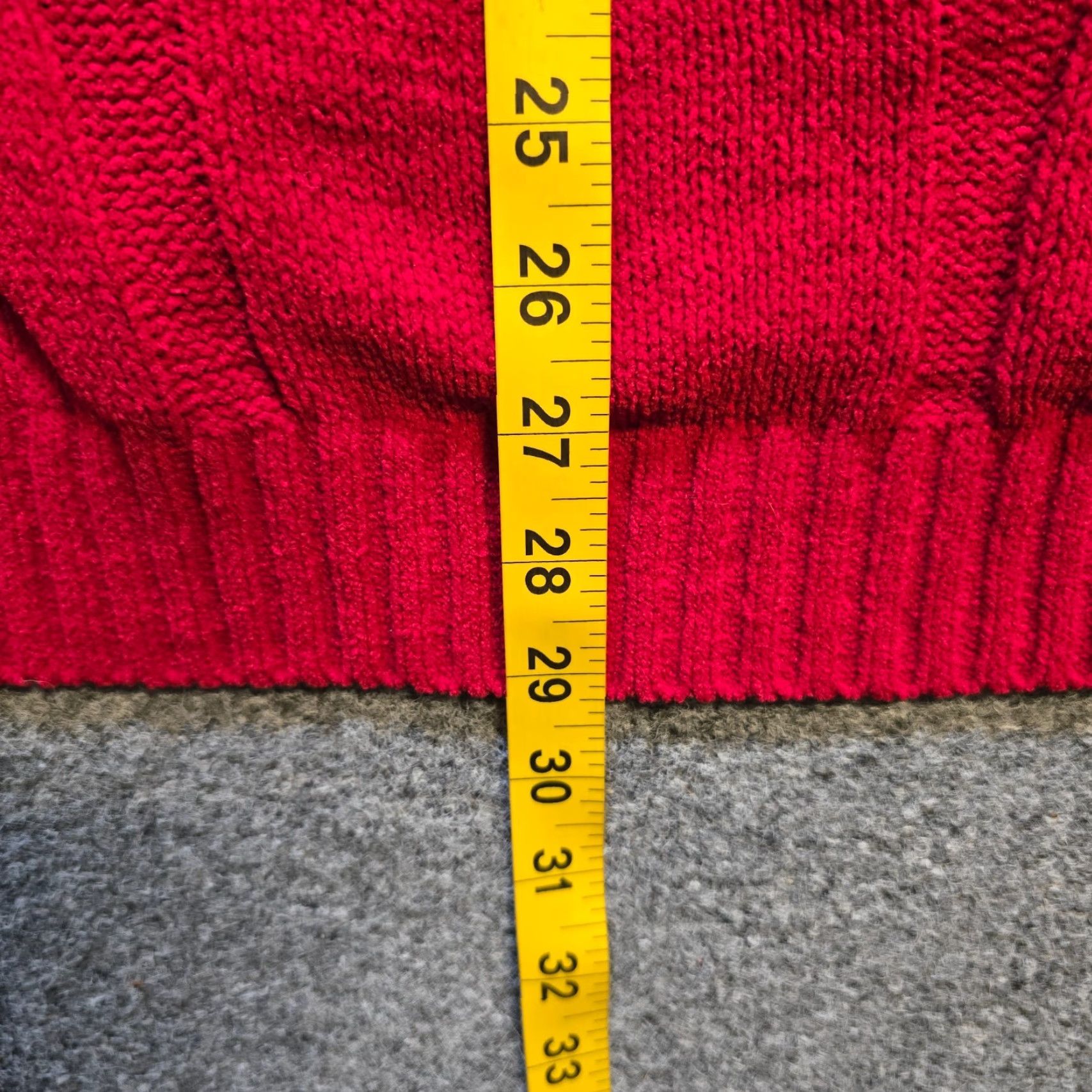 J. Jill J Jill Sweater Womens 2X Red Chenille Cable Knit Long Sleeve Pullover Casual Top Size XXL / US 16-18 / IT 52-54 - 6 Thumbnail