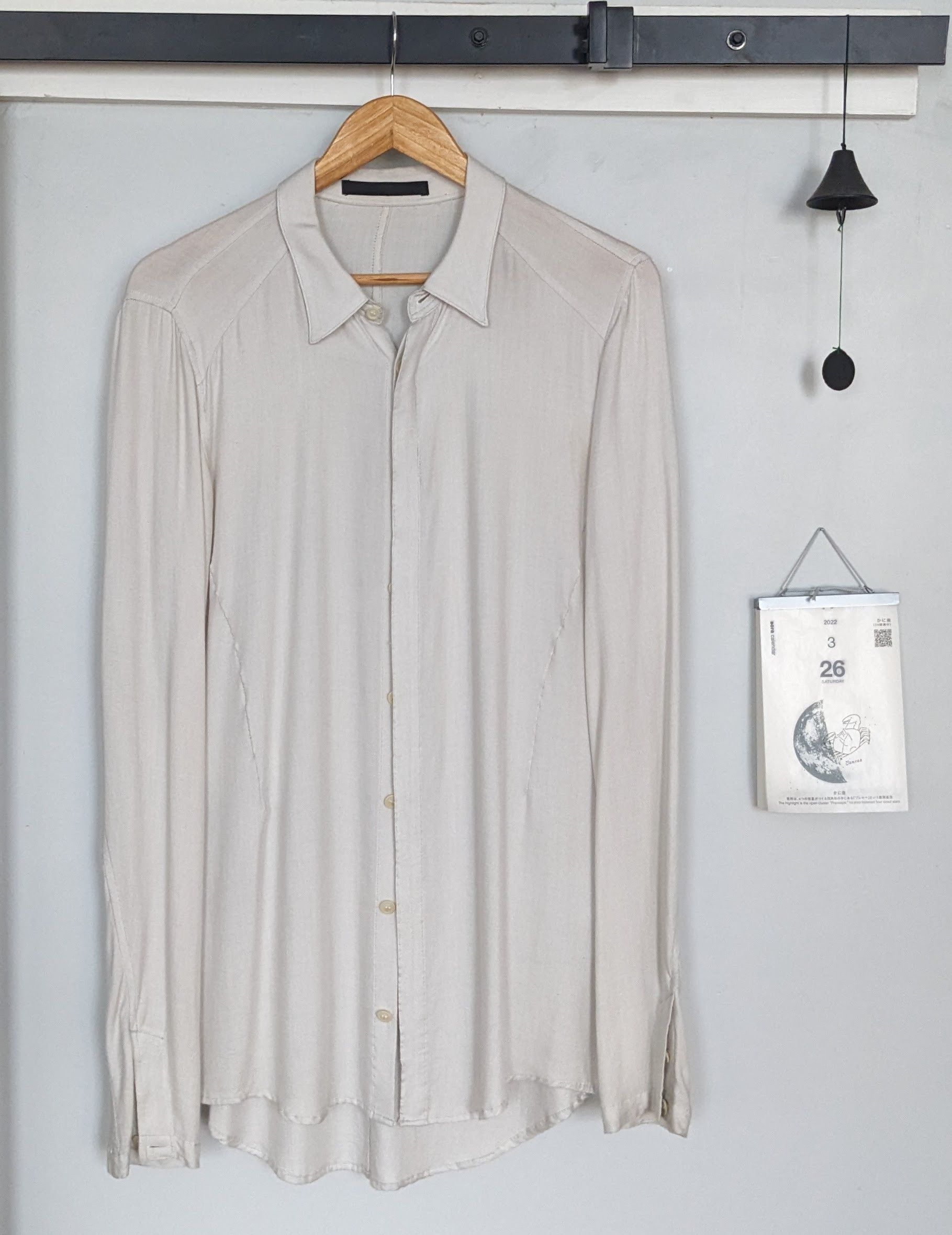 image of Julius Cashmere Blend Shirt in White, Men's (Size Medium)