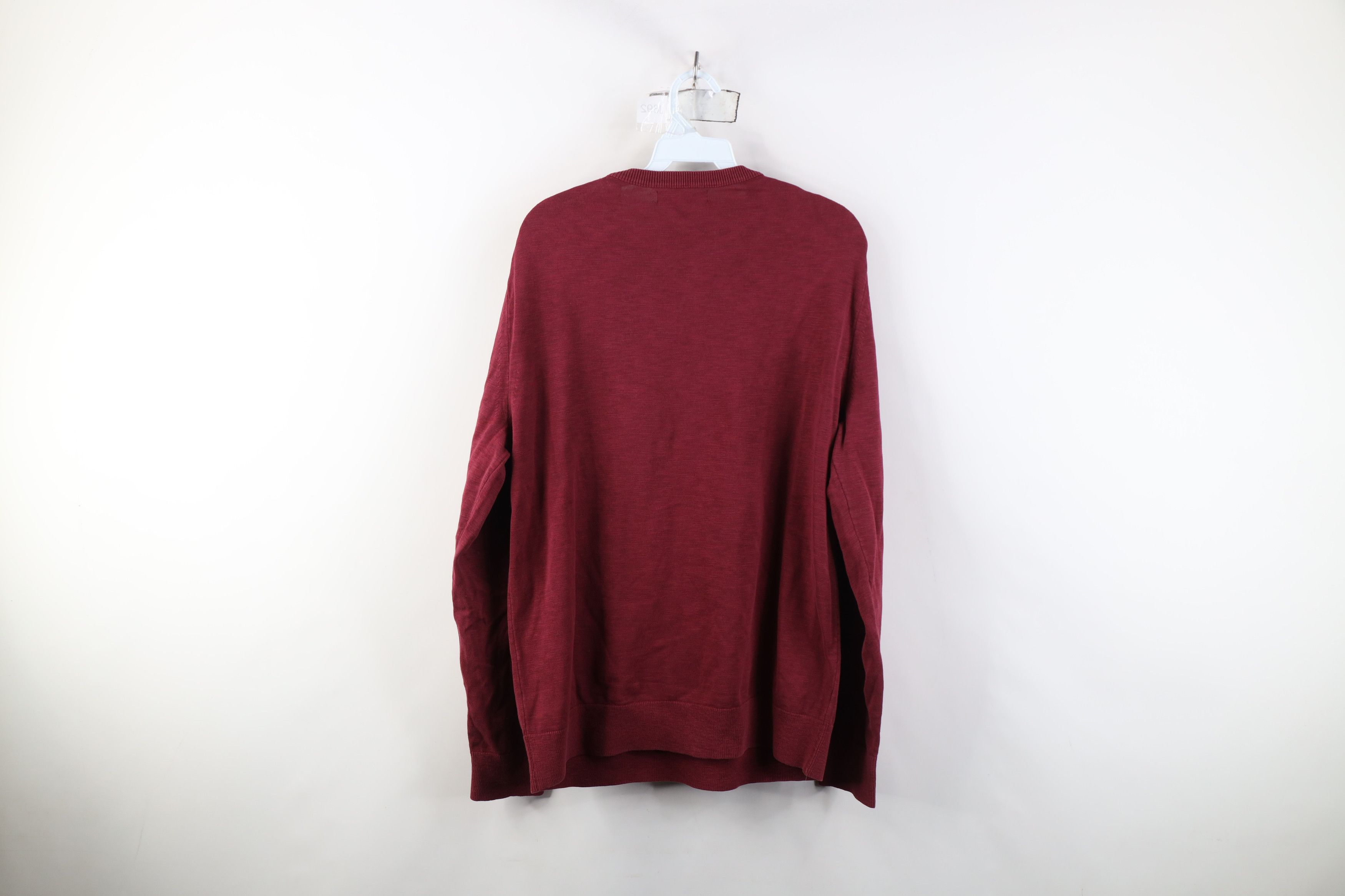 Banana Republic New Banana Republic Cotton Slub Knit Pocket Sweater Red Size US L / EU 52-54 / 3 - 9 Thumbnail