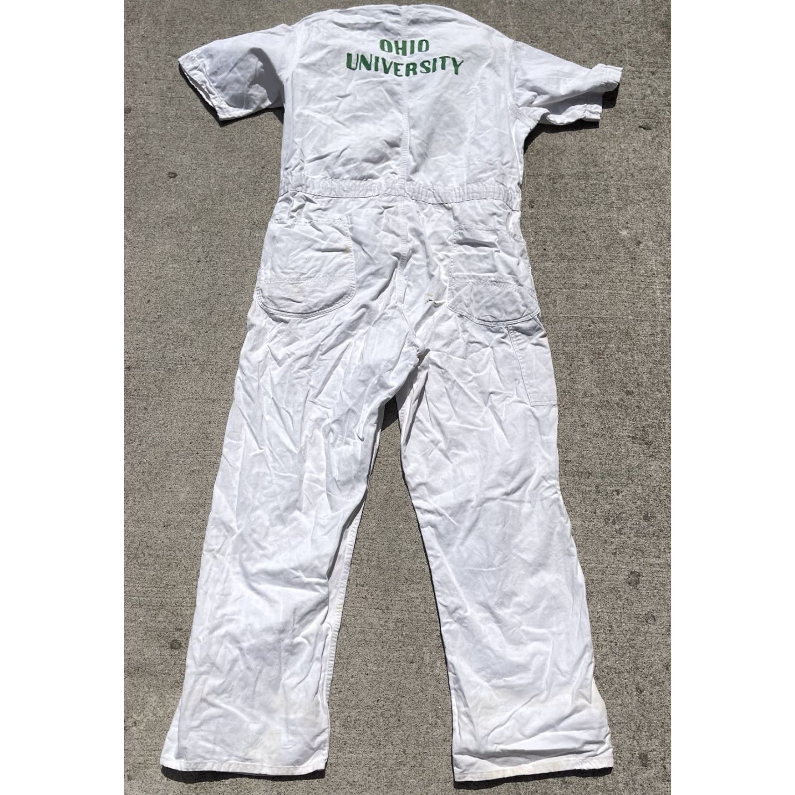 Vintage VINTAGE Hercules Herringbone Coveralls Mens 40x30 Ohio University 50s Chainstitch Size US 40 / EU 56 - 2 Thumbnail